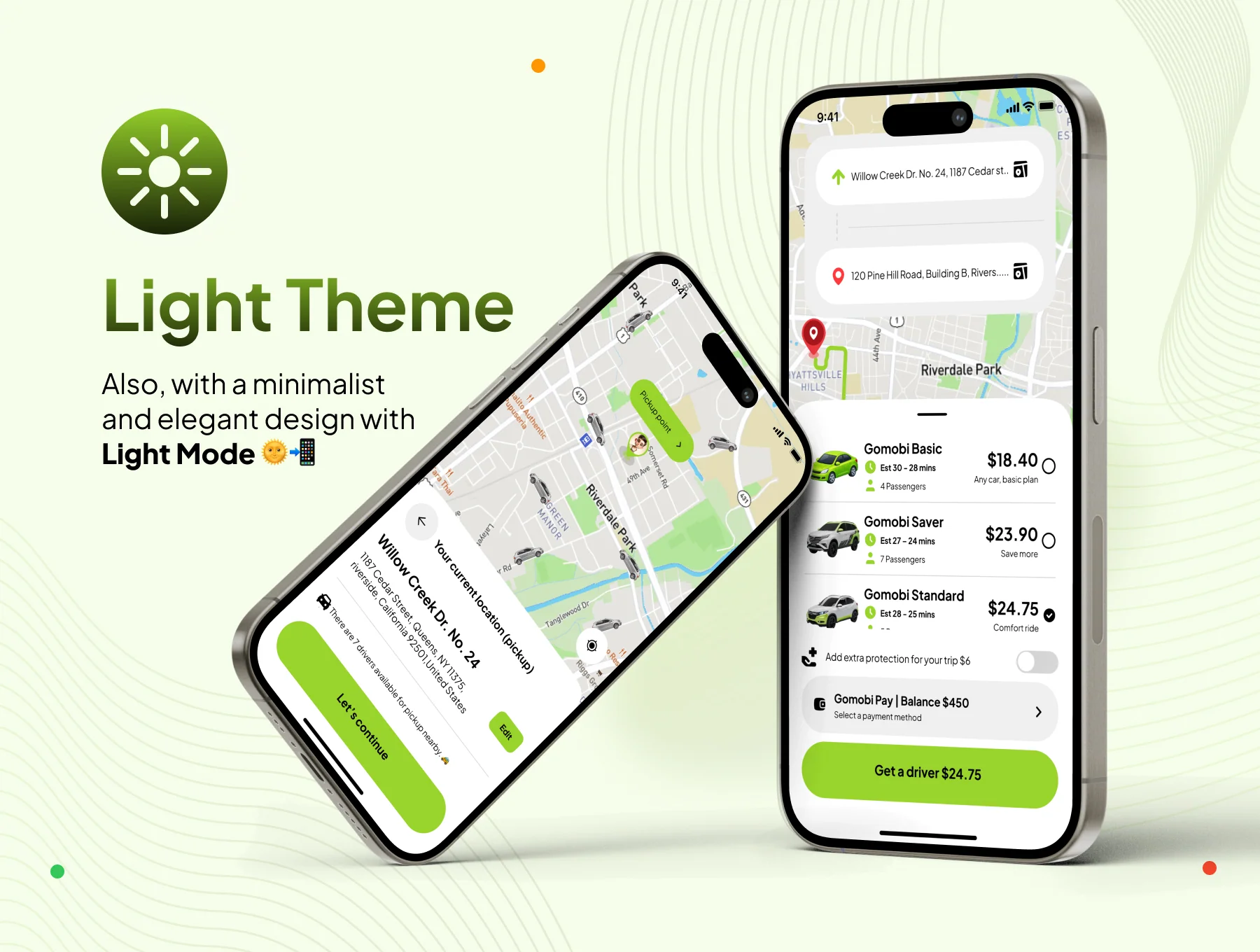 Gomobi – Smart Ride Booking Service App UI Kit 5