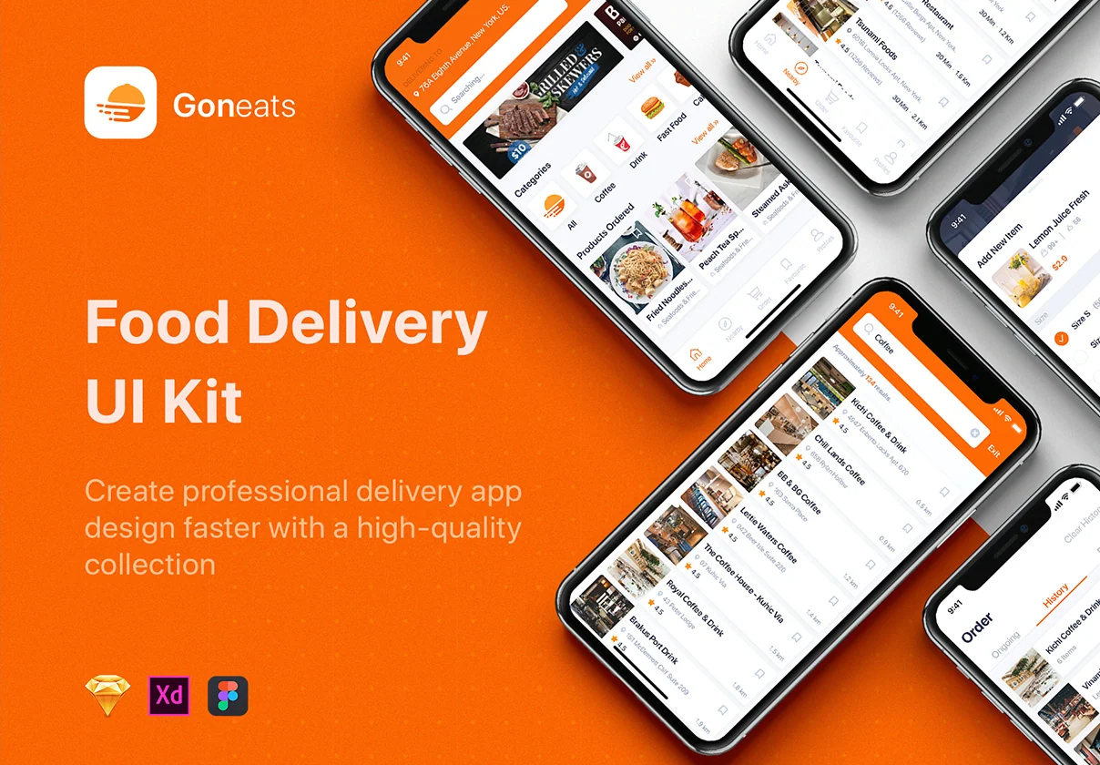GonEats - Food Delivery UI Kit