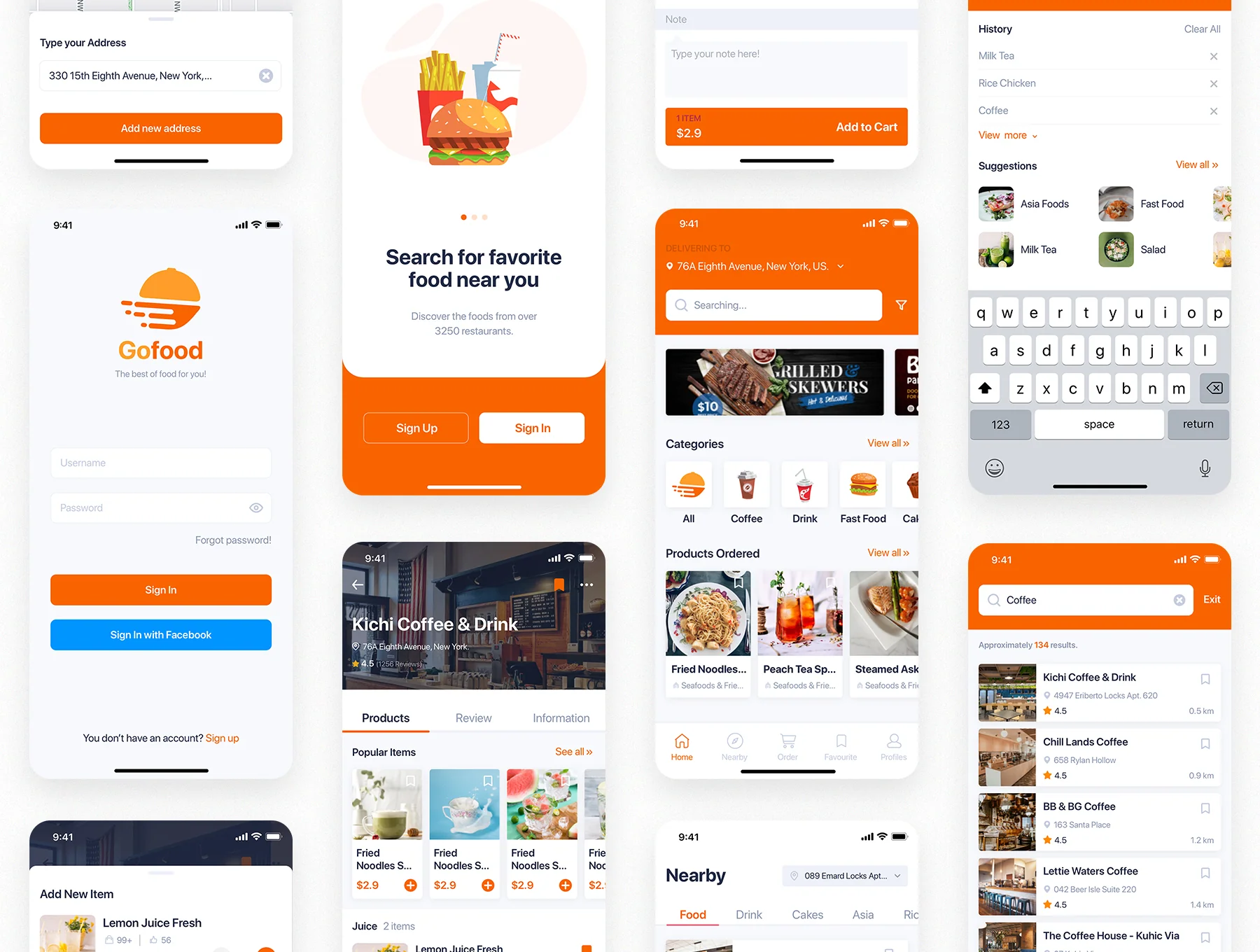 GonEats - Food Delivery UI Kit 7