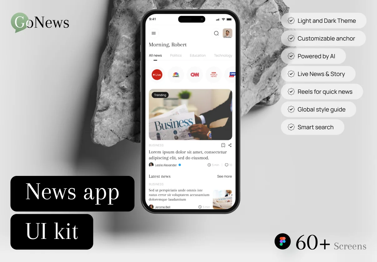 Gonews UI Kit: The Future of AI-Powered News Apps