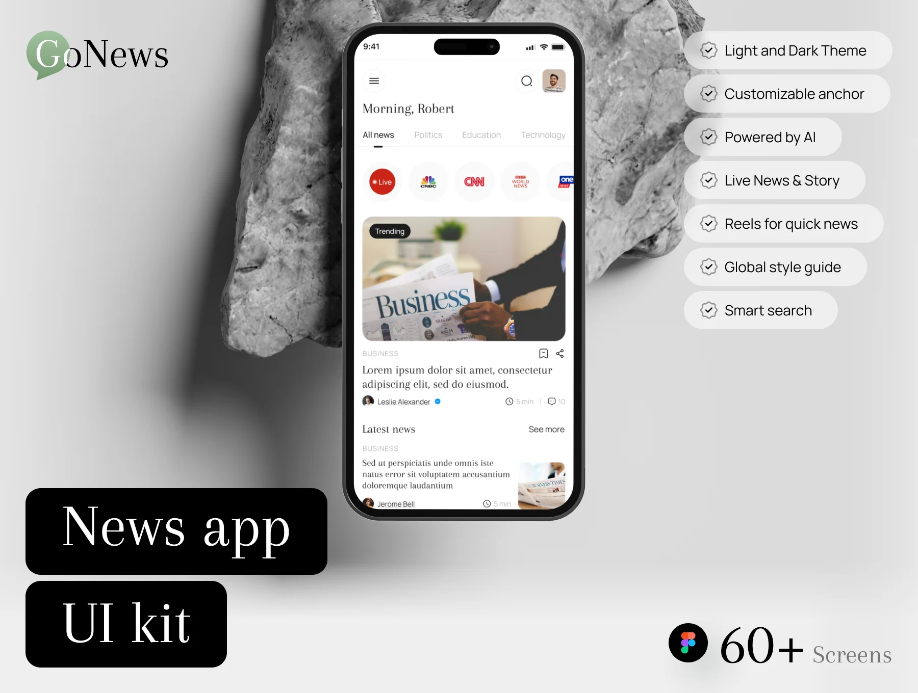 Gonews UI Kit: The Future of AI-Powered News Apps