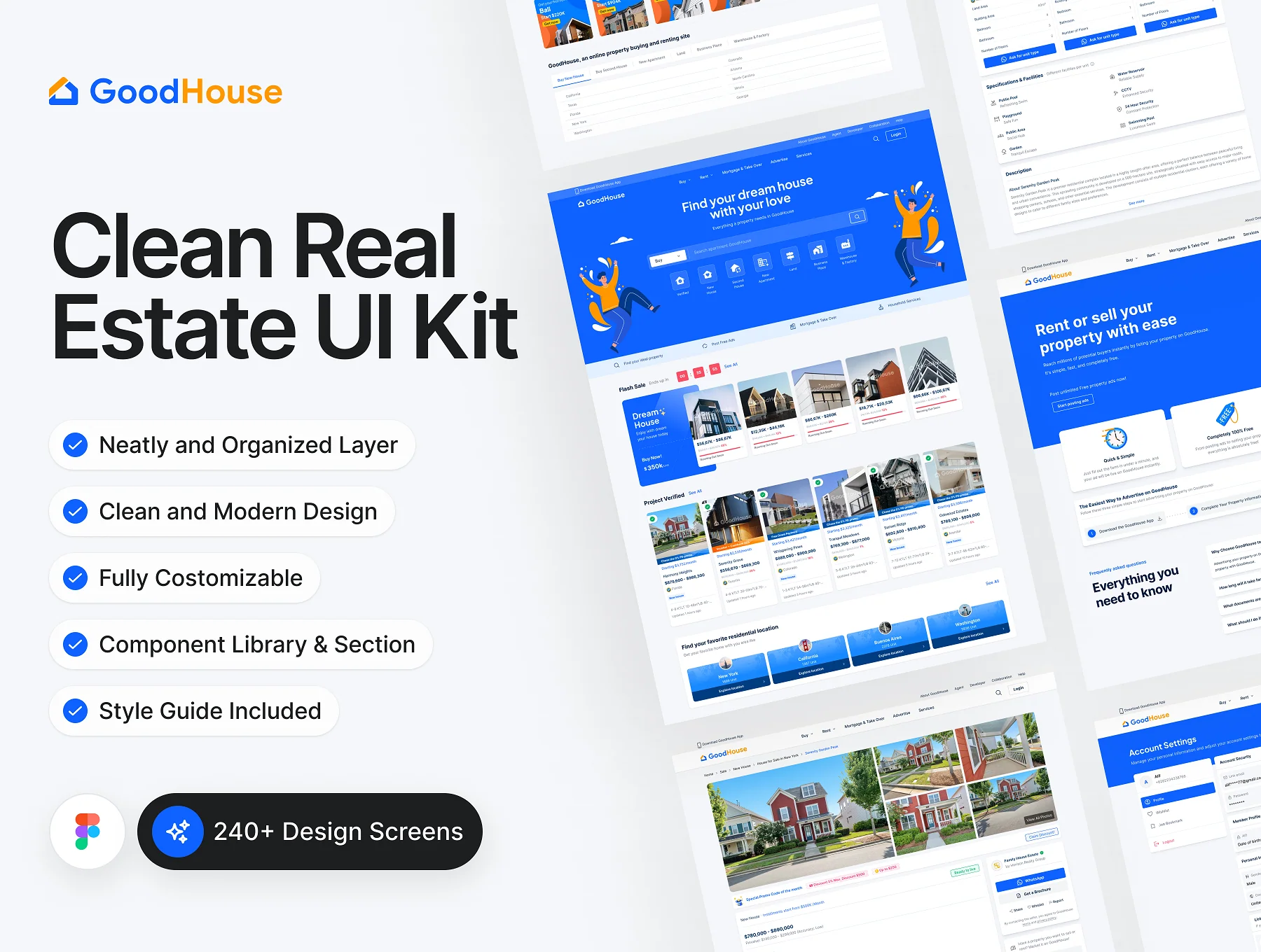 GoodHouse - Real Estate Website UI Kit