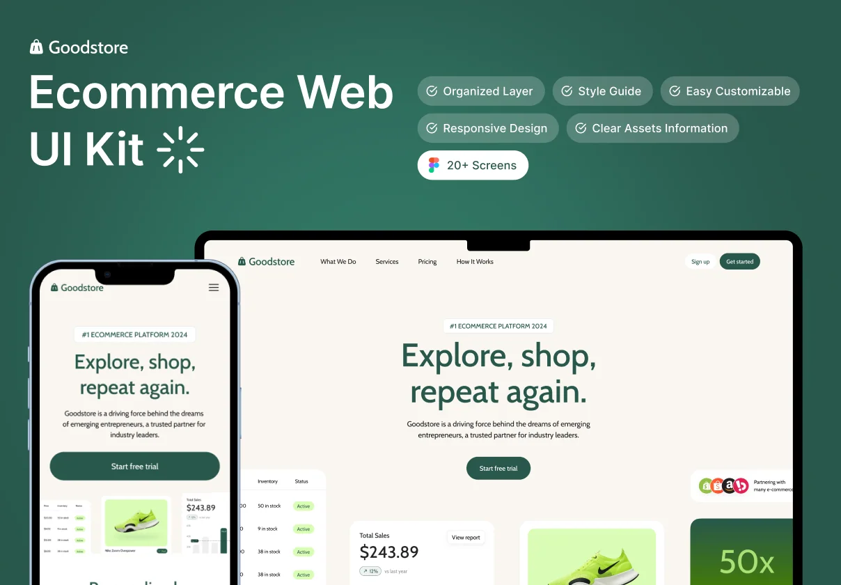 Goodstore - E-Commerce Website UI Kit