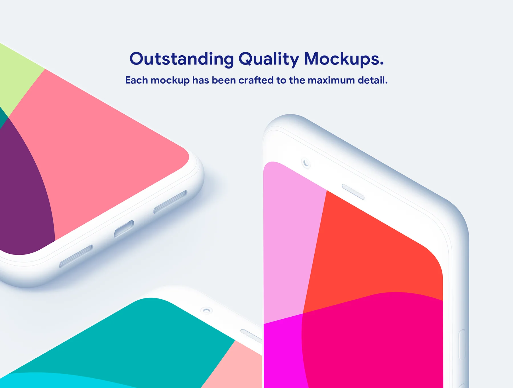 Google Pixel 4 - 20 Clay Mockups 3