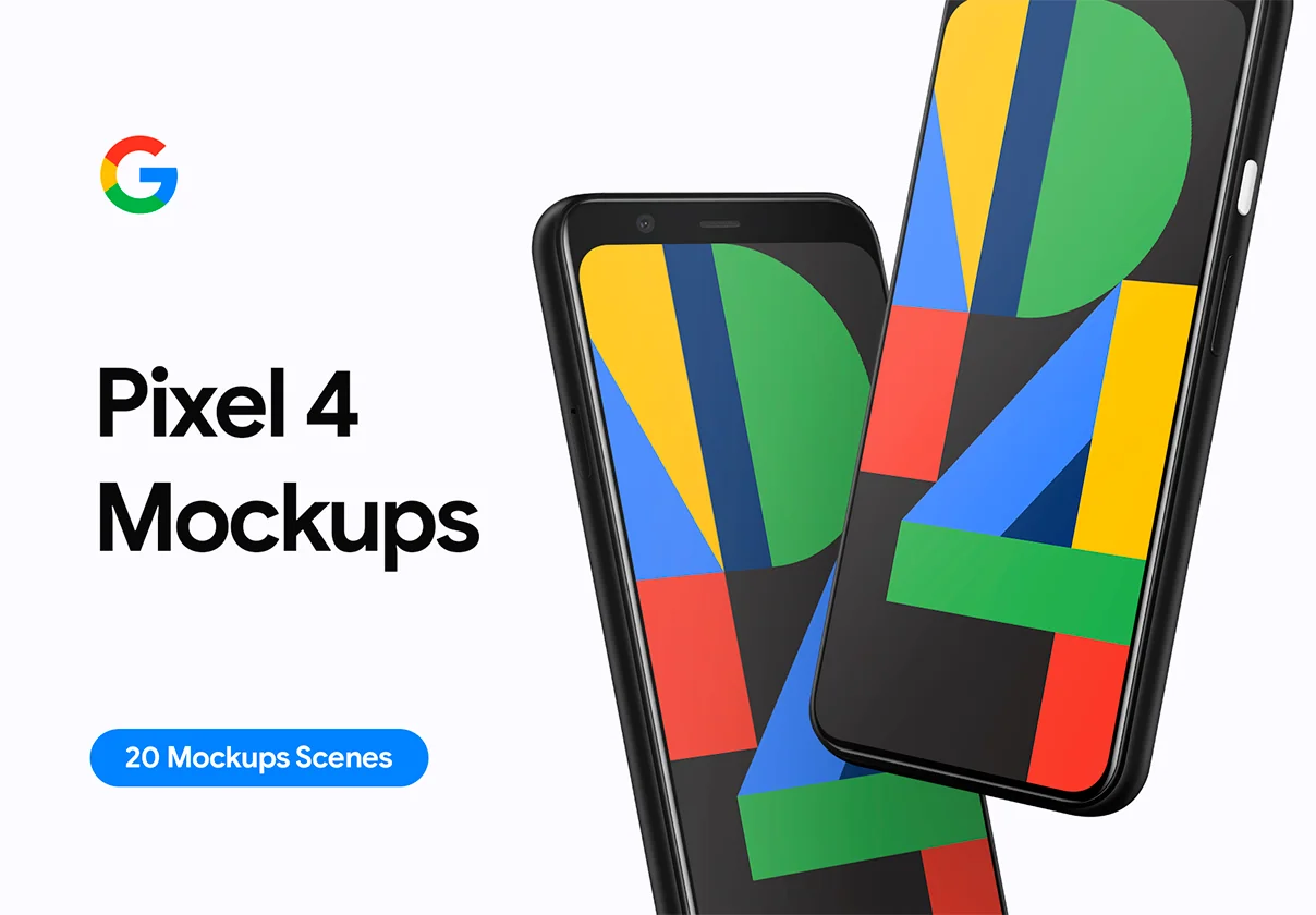 Google Pixel 4 - 20 Mockups