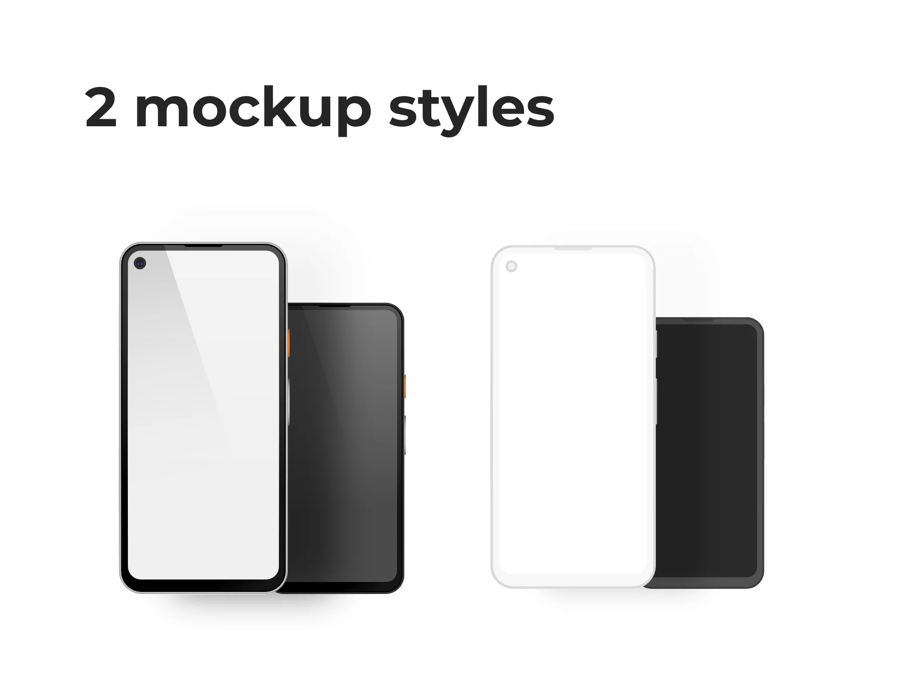 Google Pixel 4a minimal mockup 2