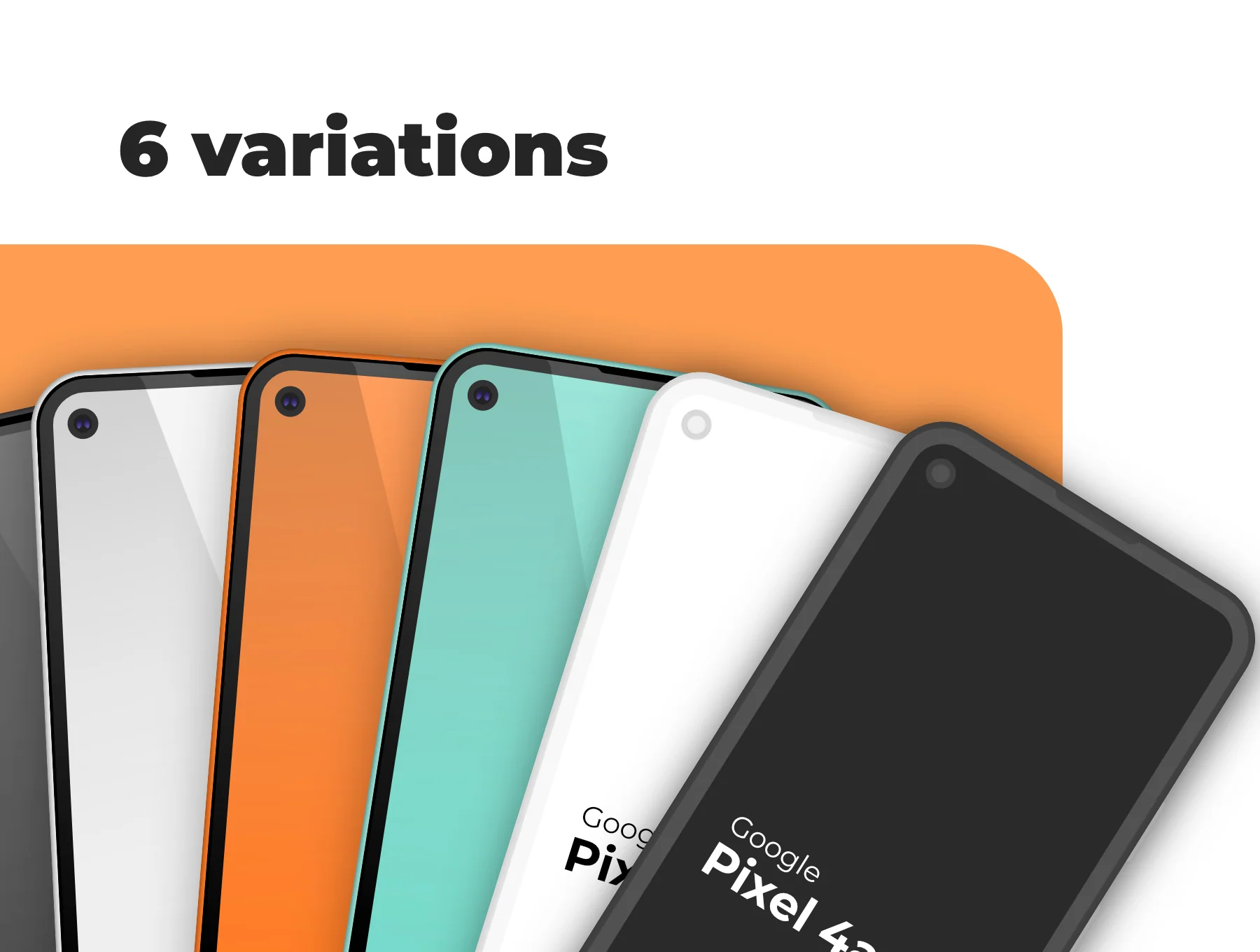 Google Pixel 4a minimal mockup 5