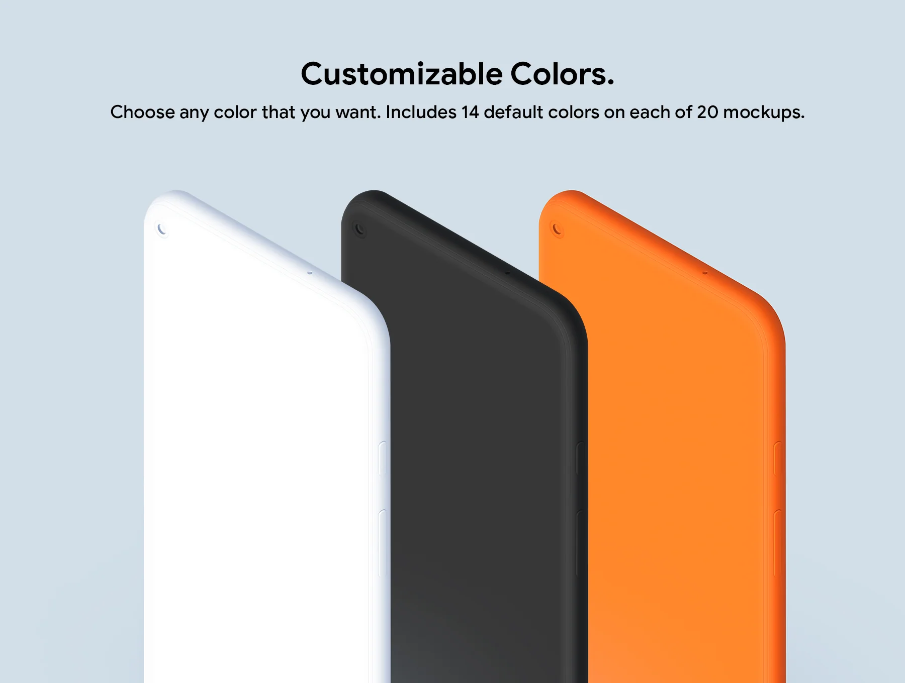 Google Pixel 5 - 20 Clay Mockups 3