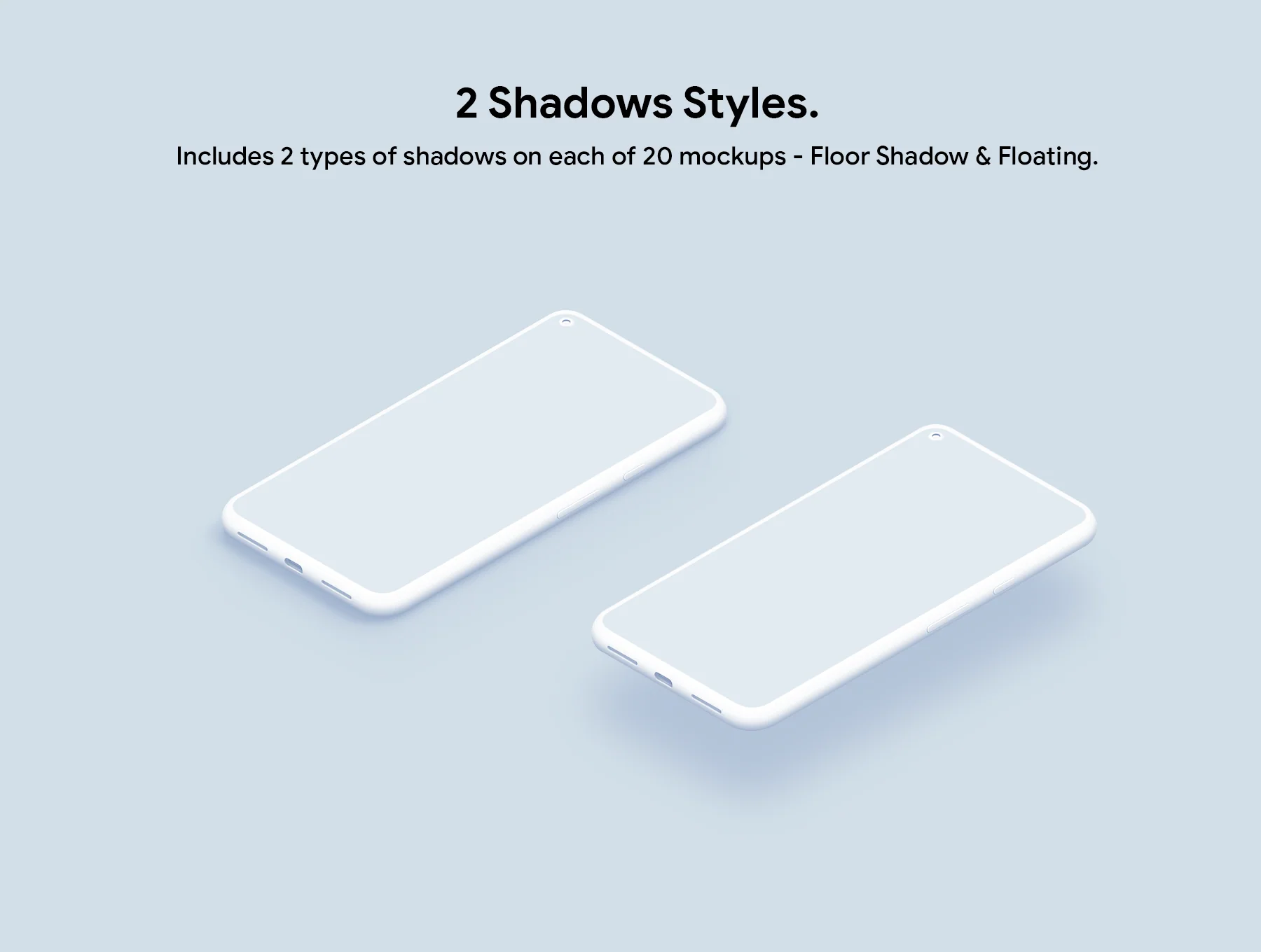 Google Pixel 5 - 20 Clay Mockups 6
