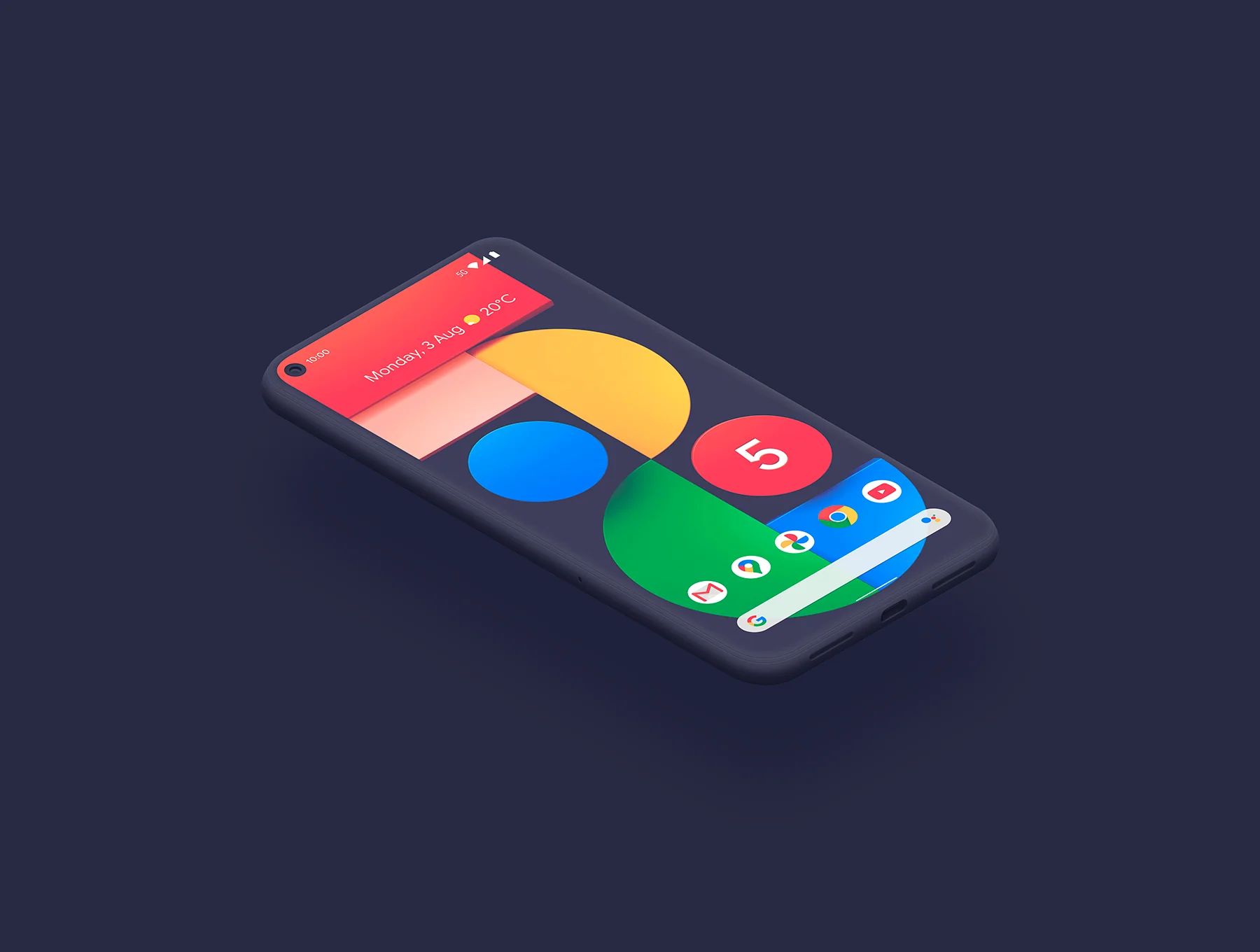 Google Pixel 5 - 20 Clay Mockups 7