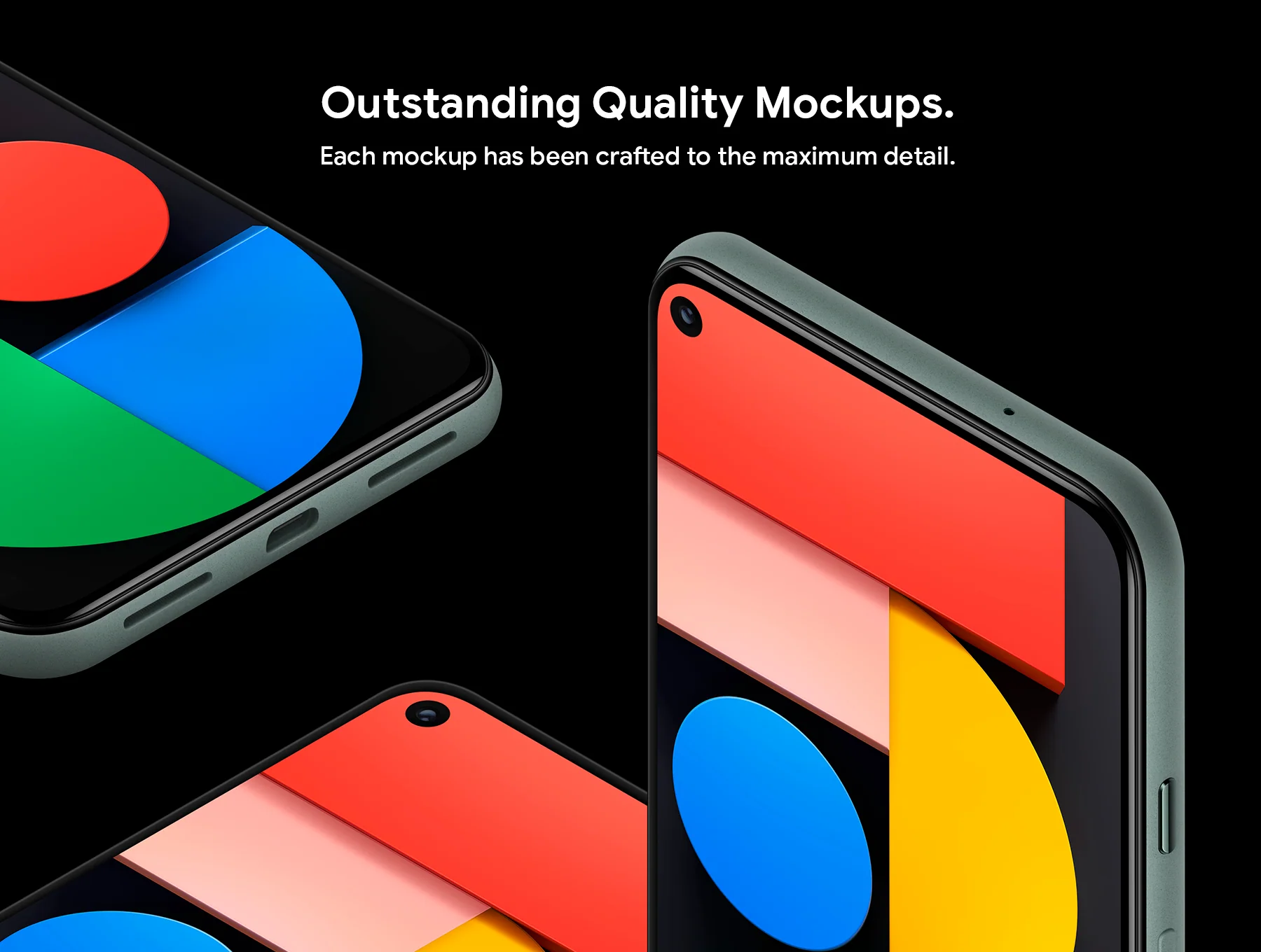 Google Pixel 5 - 20 Mockups 3