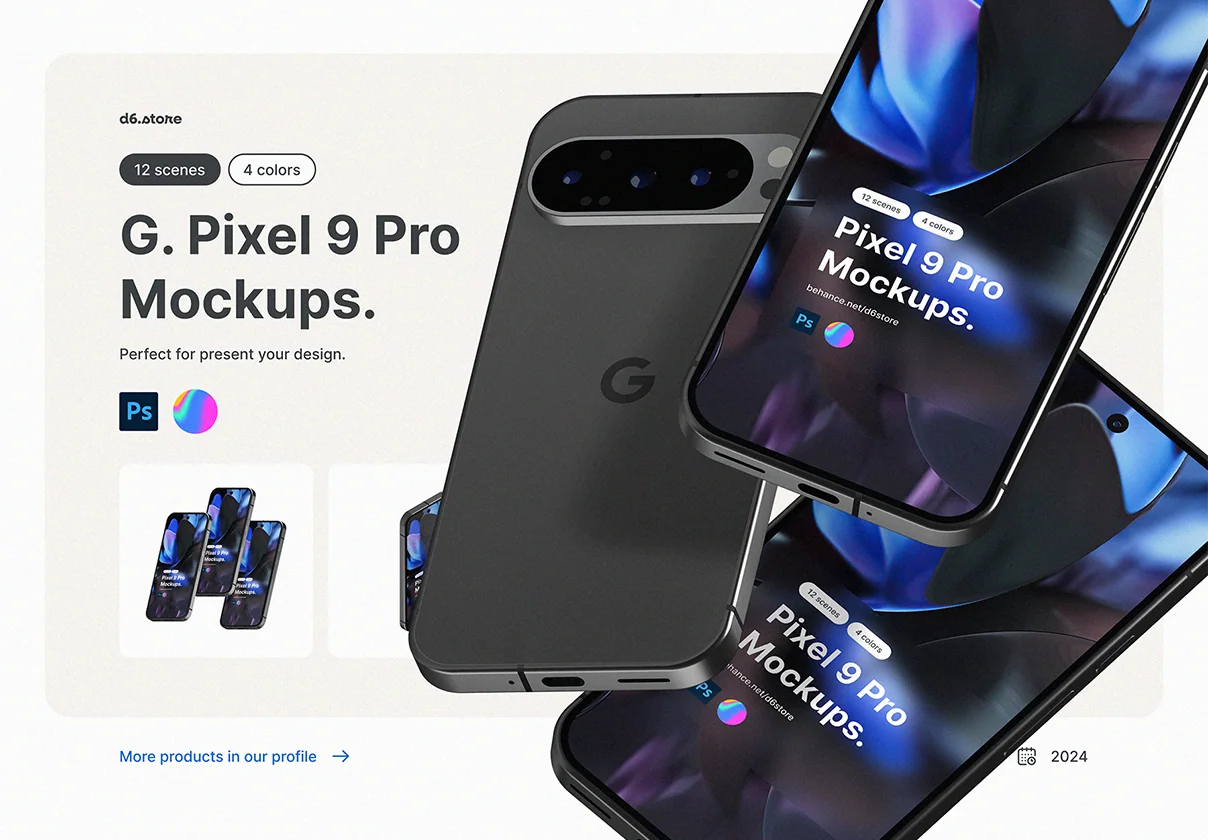 Google Pixel 9 Pro Mockups