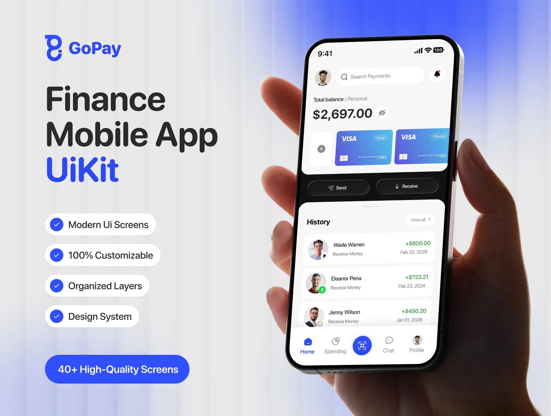 GoPay Banking - Finance Mobile App - UI KIT