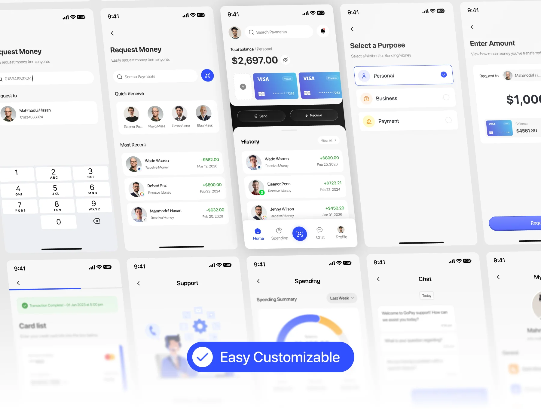GoPay Banking - Finance Mobile App - UI KIT 3