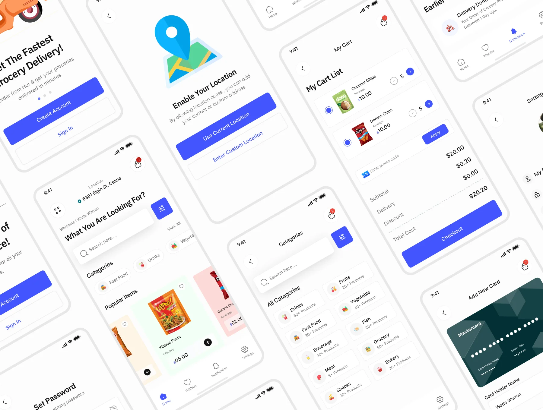 Gorcery Hut - Grocery Store App UI Kit 4