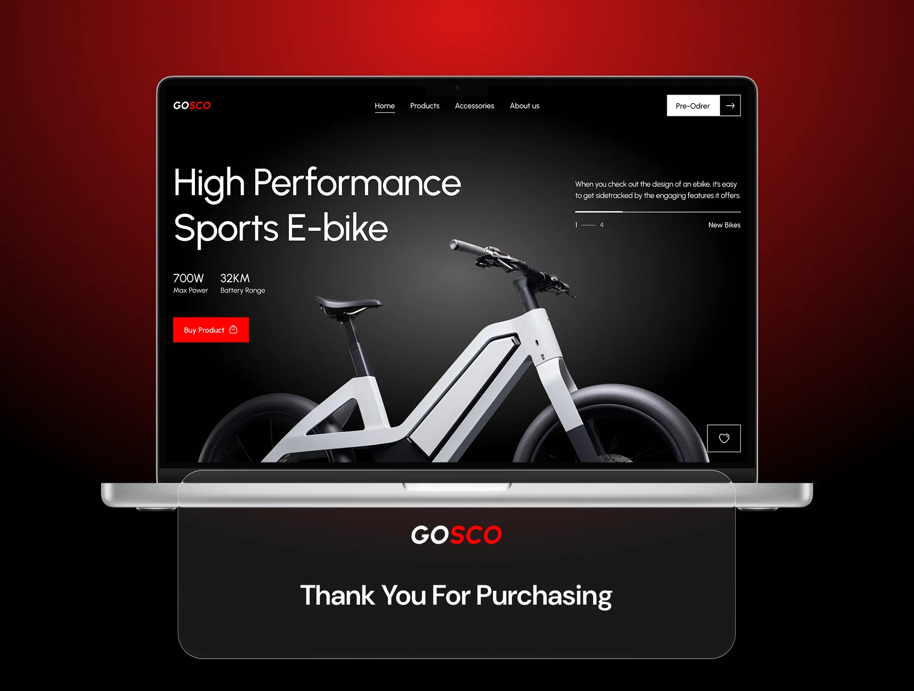 GOSCO - Electric Bike Website Template 6