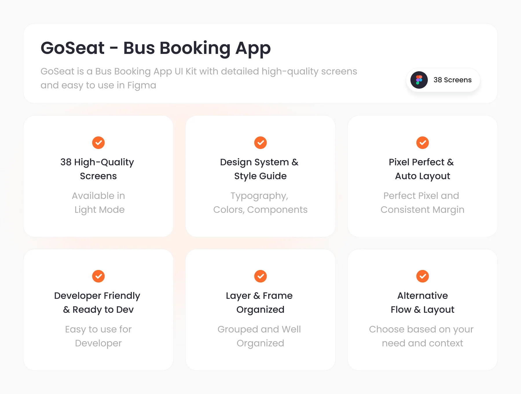 GoSeat - Bus Ticket Booking App UI Kit 2