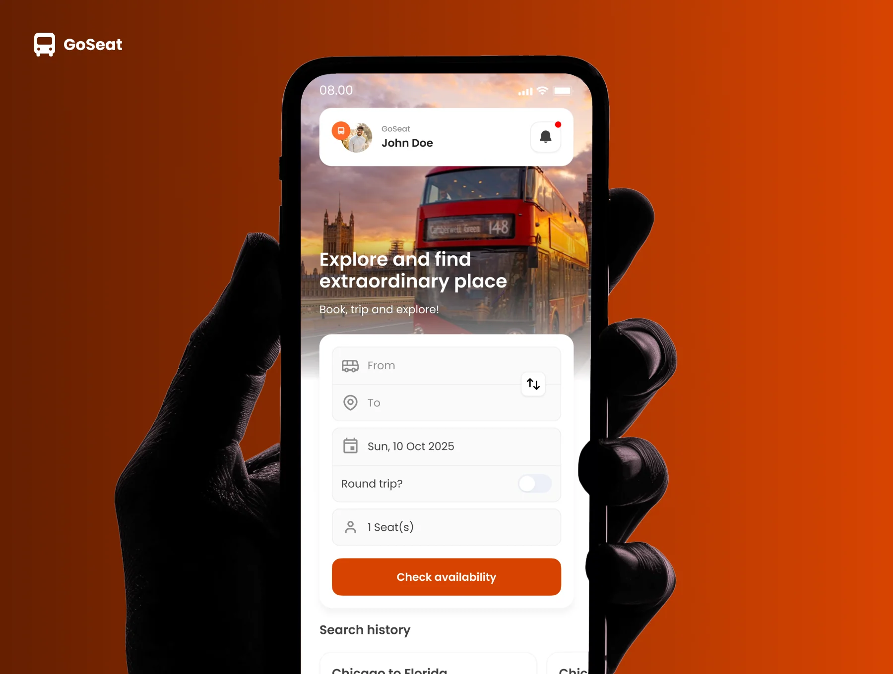 GoSeat - Bus Ticket Booking App UI Kit 4