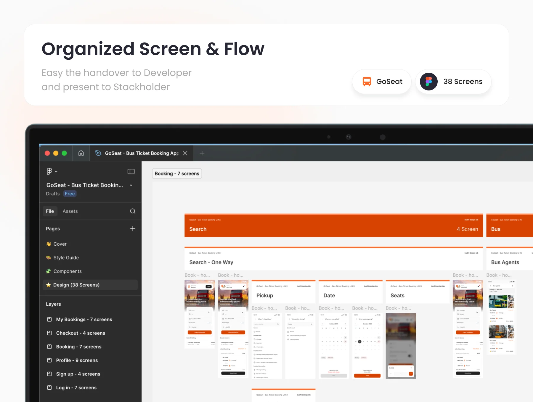 GoSeat - Bus Ticket Booking App UI Kit 6