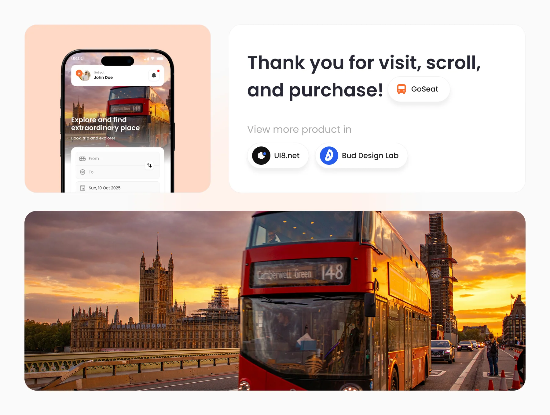 GoSeat - Bus Ticket Booking App UI Kit 8