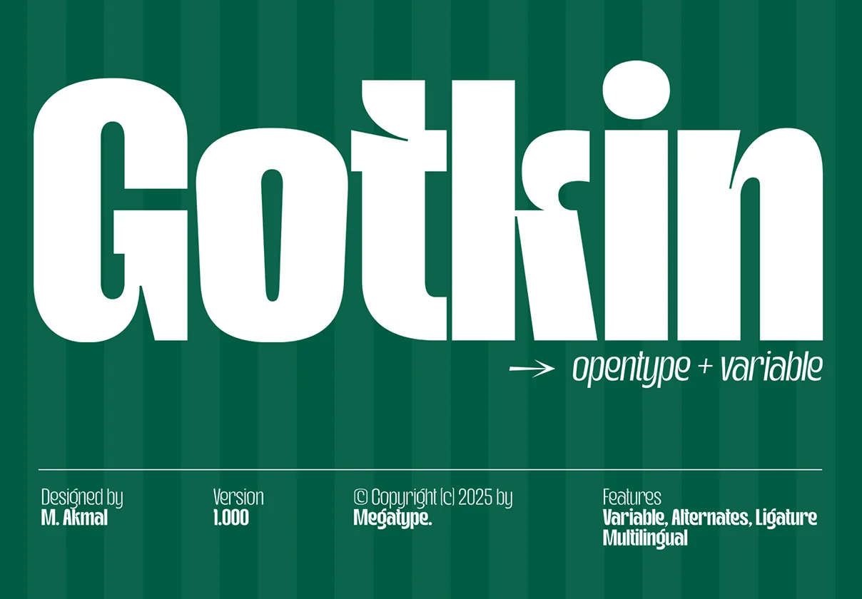 Gotkin Variable Sans Serif
