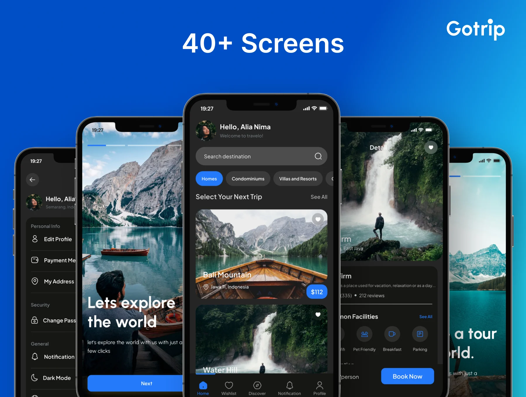 Gotrip - Travel & Hotel Mobile App UI Kit 2