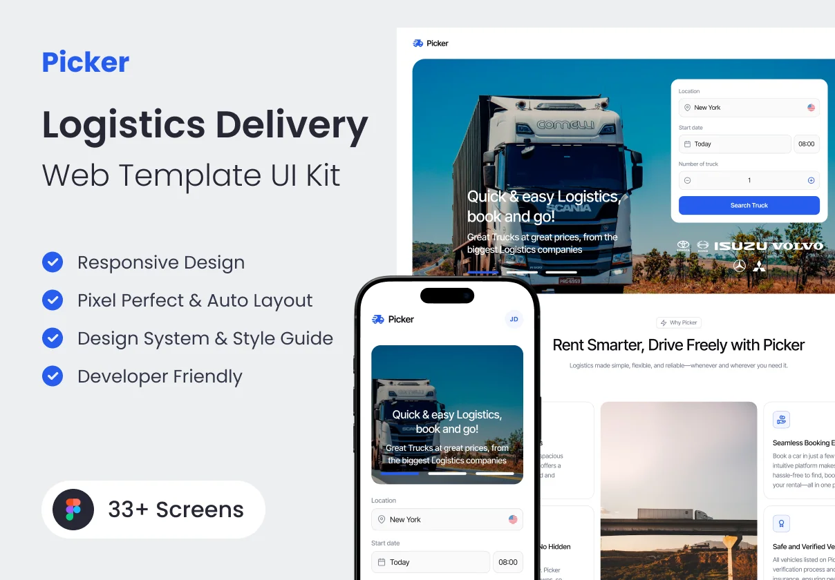 Picker - Logistics Delivery Web UI Kit