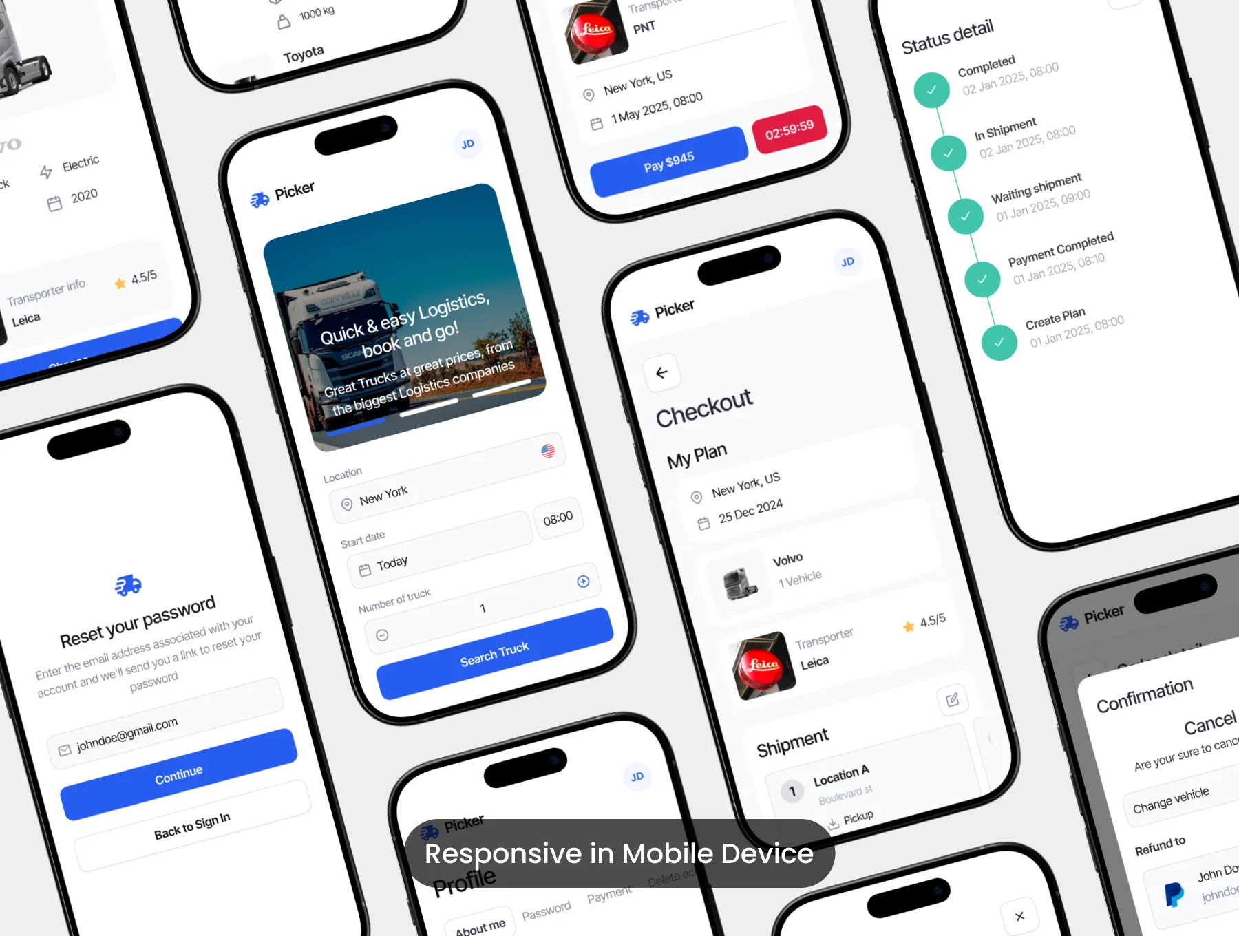 Picker - Logistics Delivery Web UI Kit 4