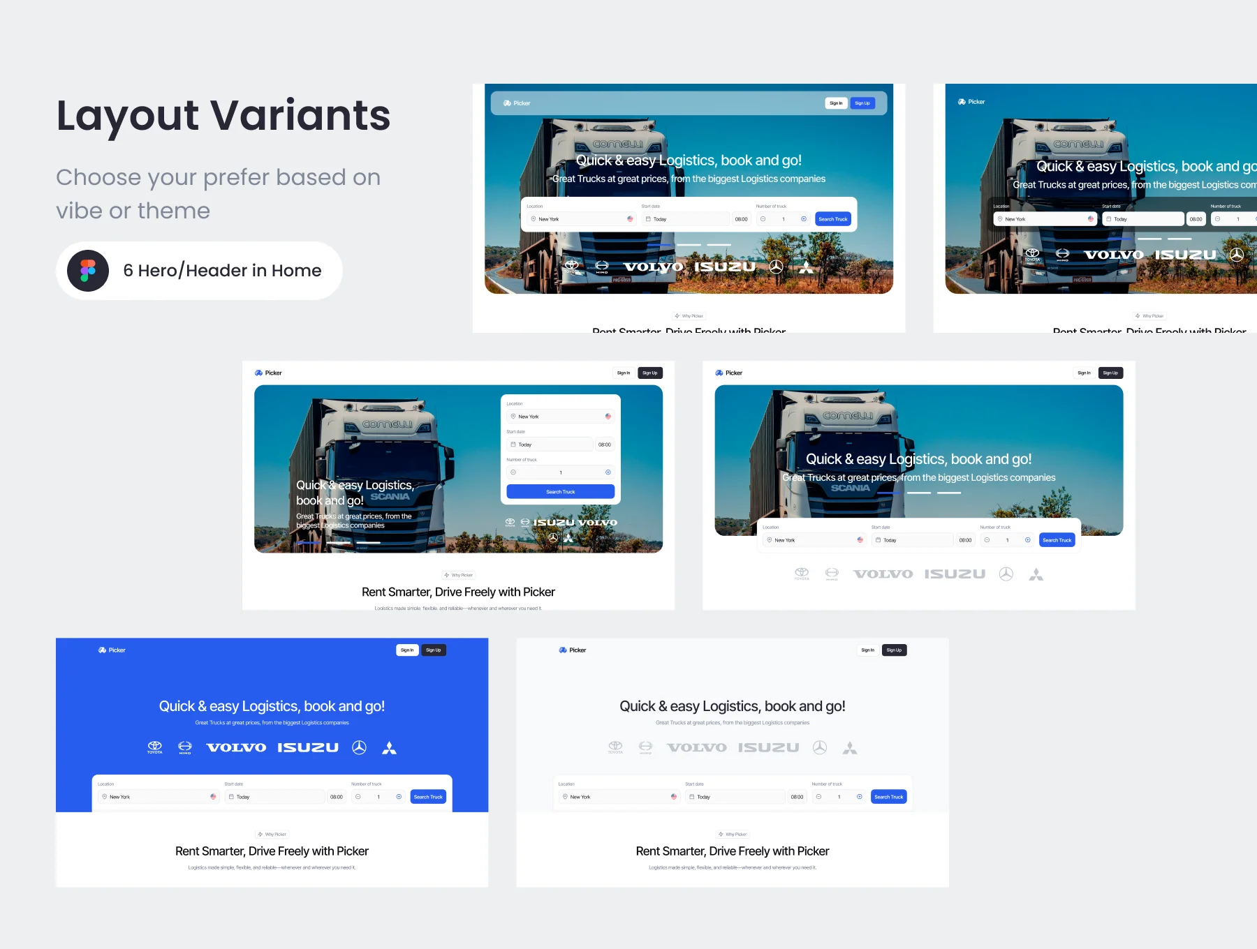 Picker - Logistics Delivery Web UI Kit 6