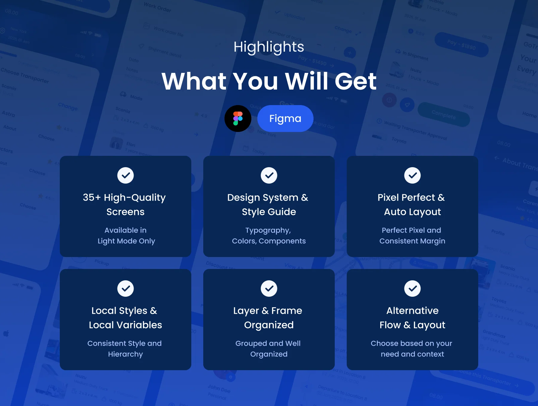 GoTruck - Logistics Delivery App UI Kit 2