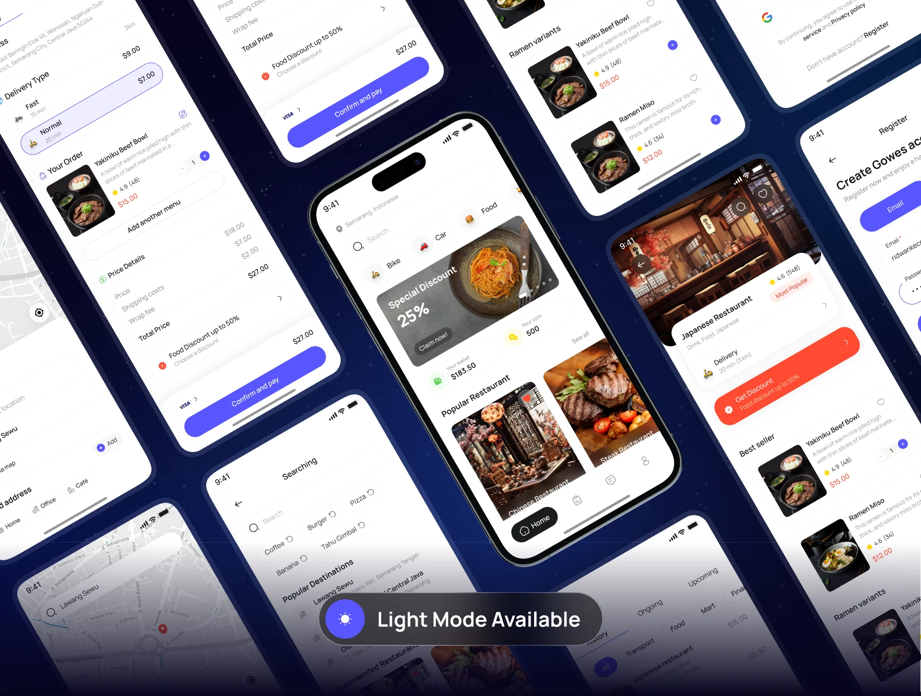 Gowes - Transportation Mobile Apps UI Kit 5