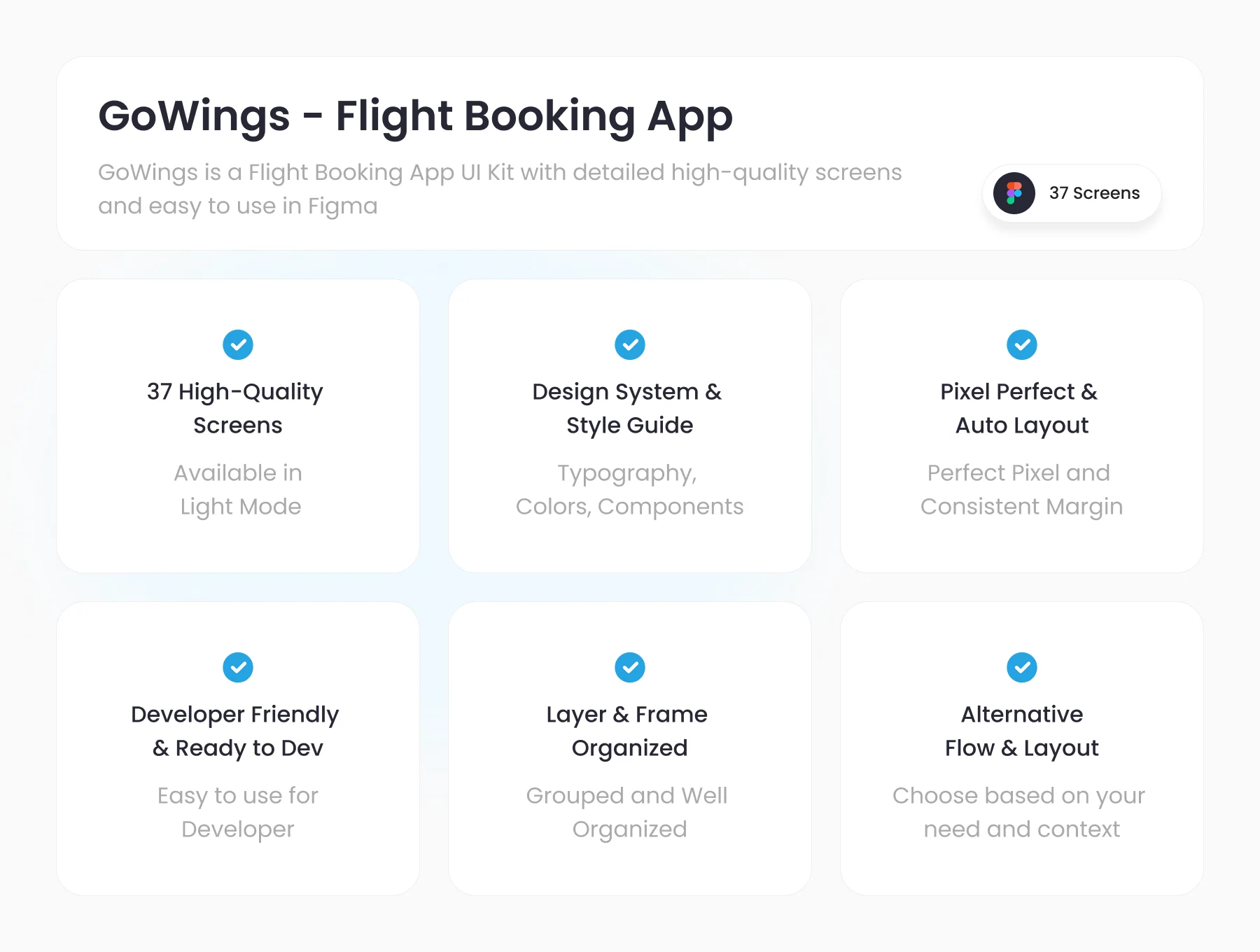 GoWings - Flight Booking App UI Kit 2