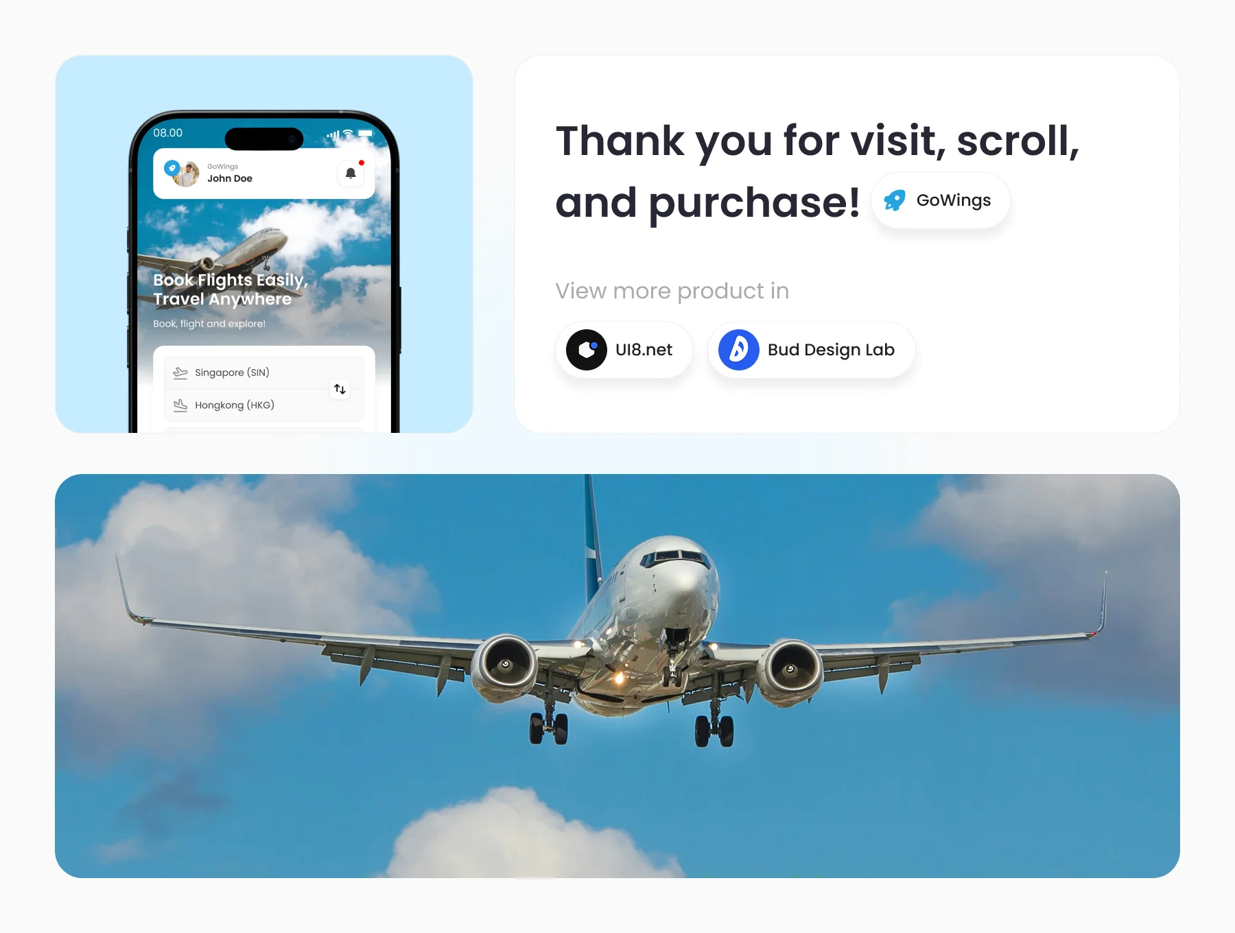 GoWings - Flight Booking App UI Kit 8