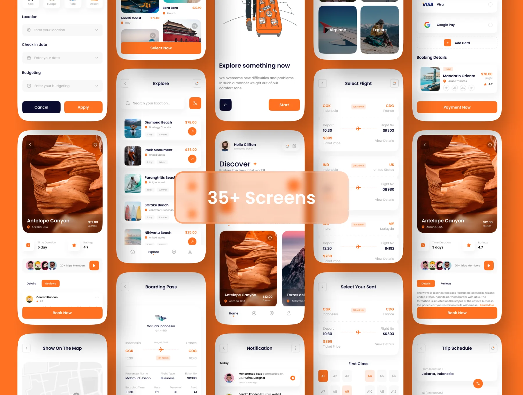 Gozan - Travel Mobile App UI Kit 2