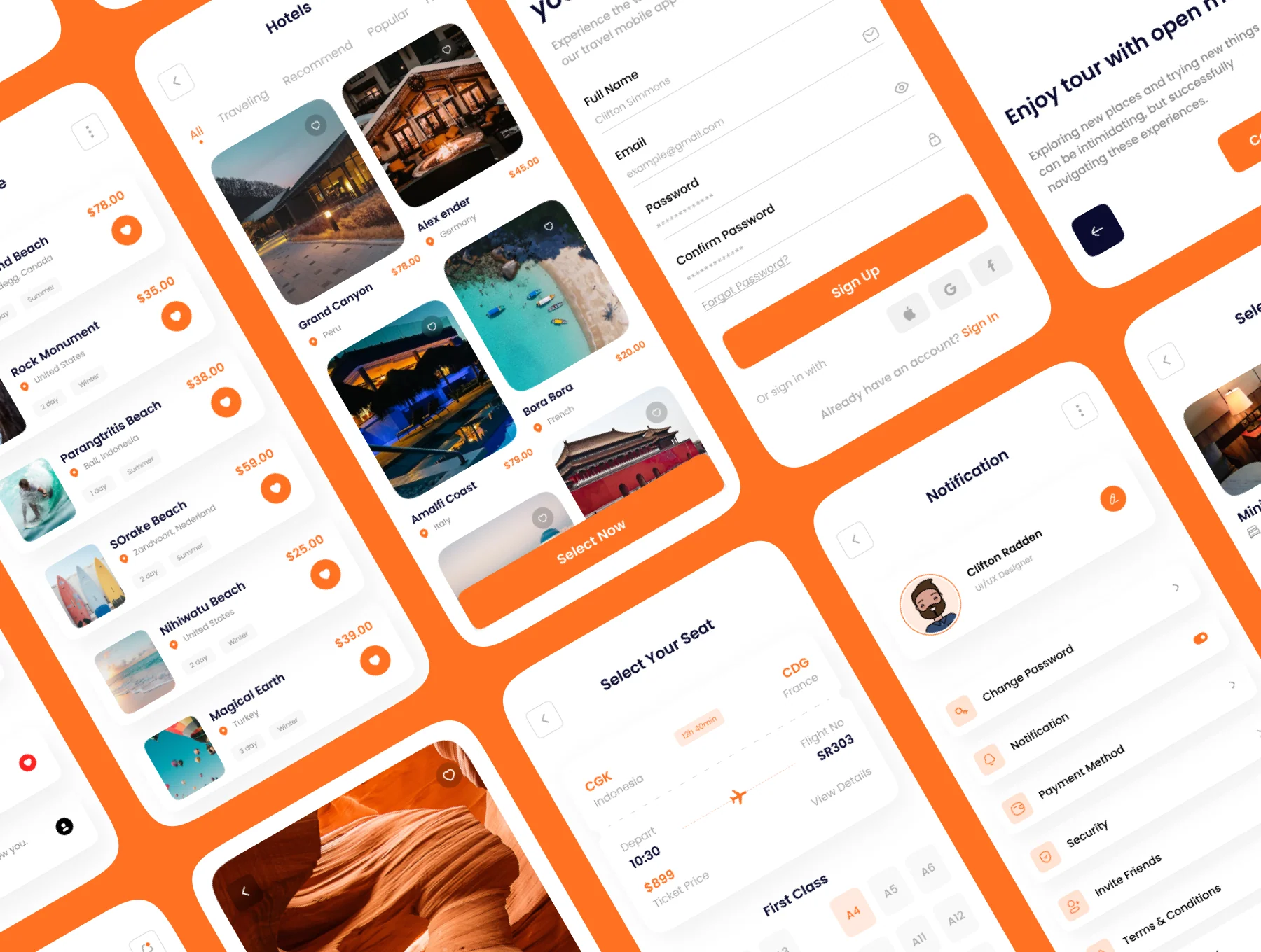Gozan - Travel Mobile App UI Kit 6