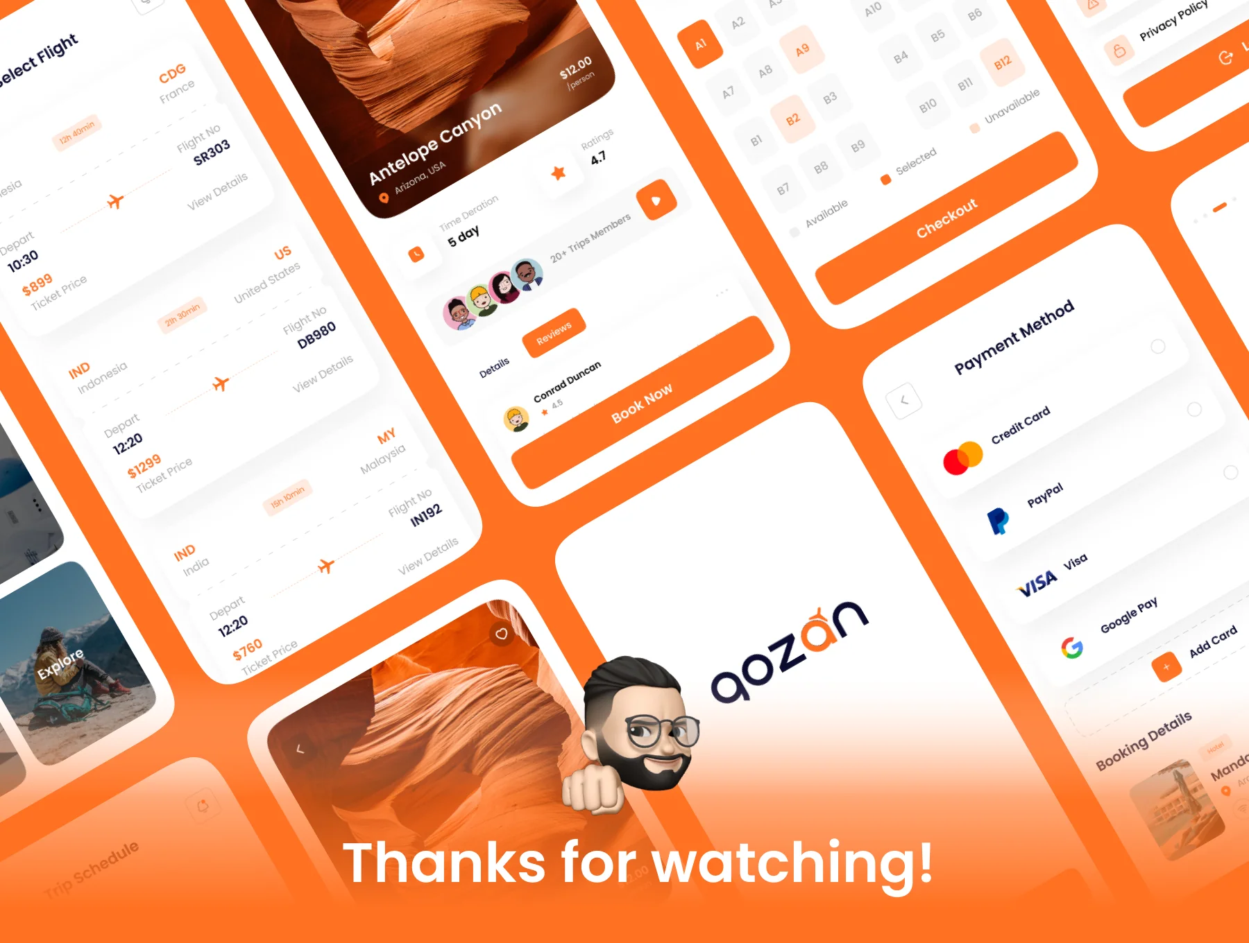 Gozan - Travel Mobile App UI Kit 8