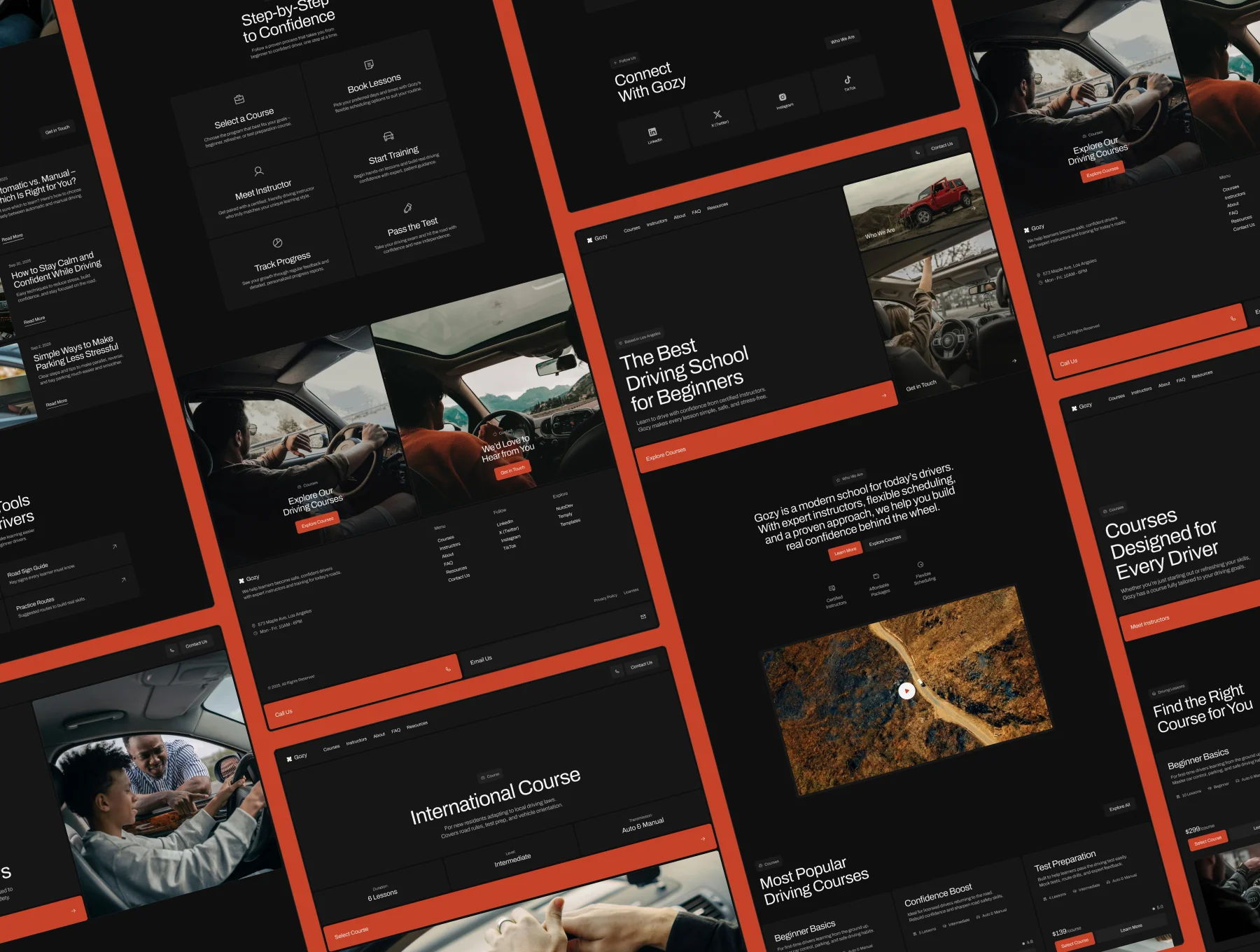 Gozy – Driving School Website 5