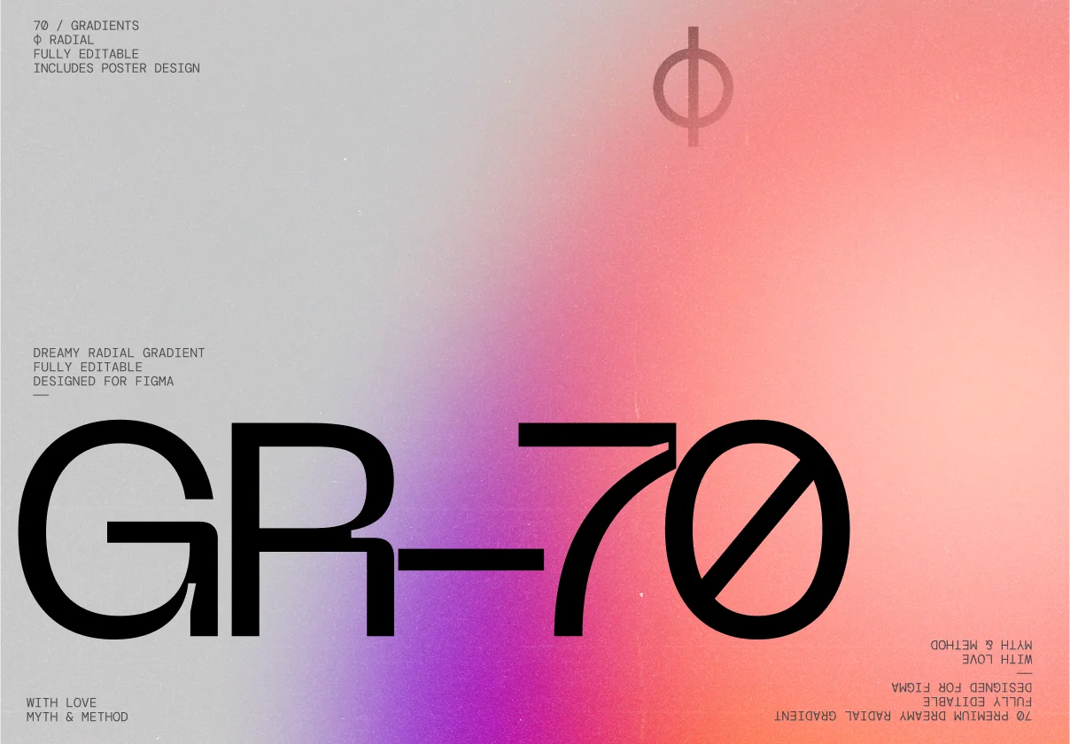 GR-70 — 70 Stunning Radial Gradients