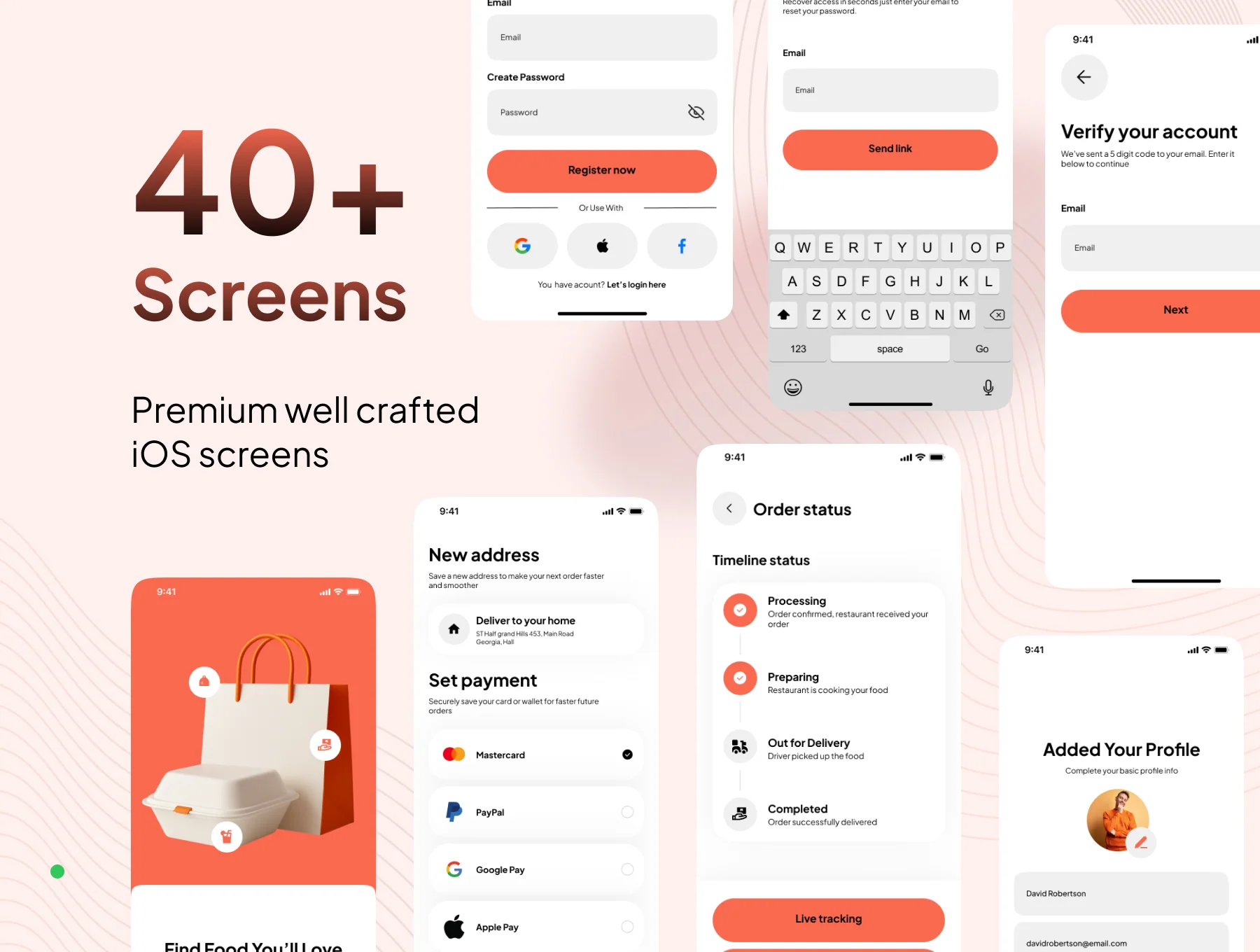 Grabify - Food Online Delivery App UI Kit 2