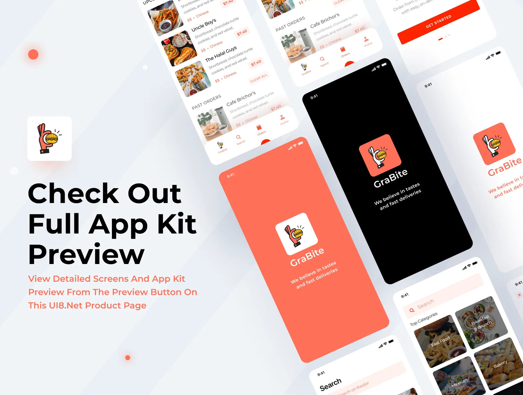 GraBite - A Food Order & Delivery App UI Kit 6