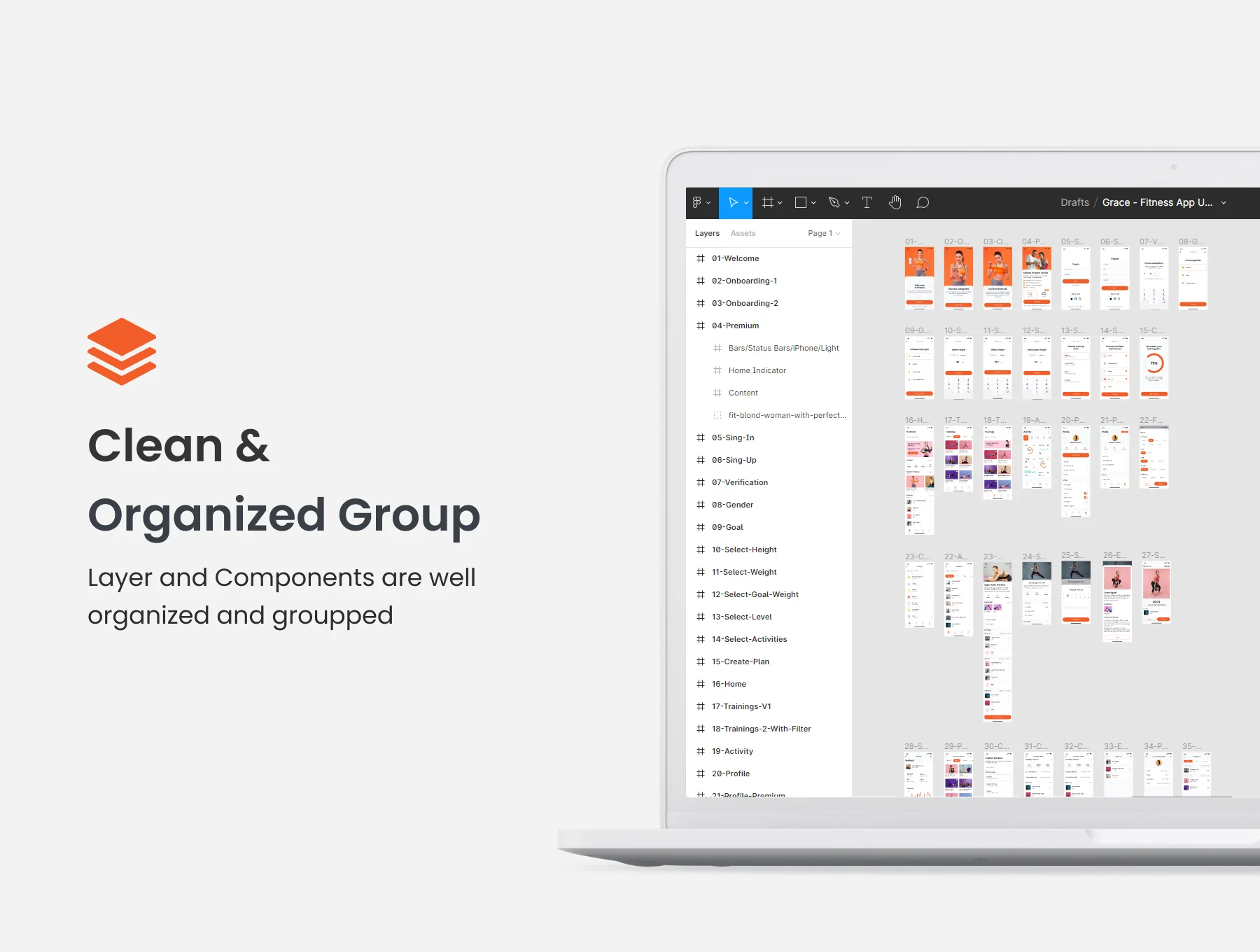Grace - Fitness App UI Kit 4