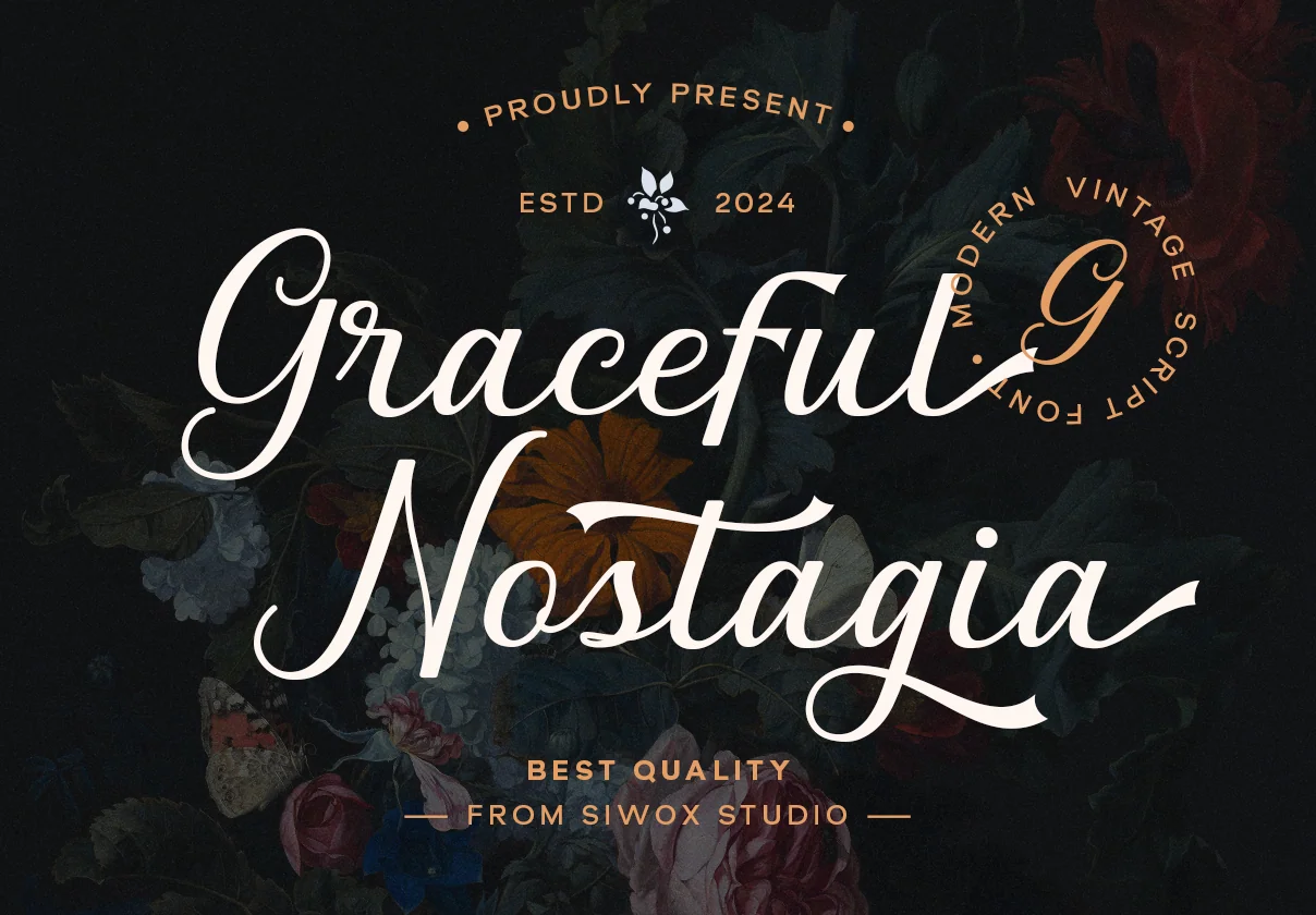 Graceful Nostagia Script Font