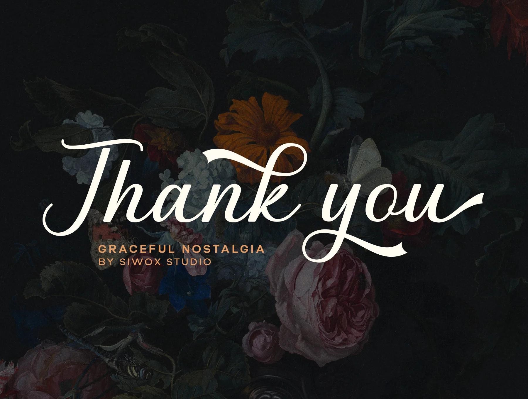 Graceful Nostagia Script Font 8