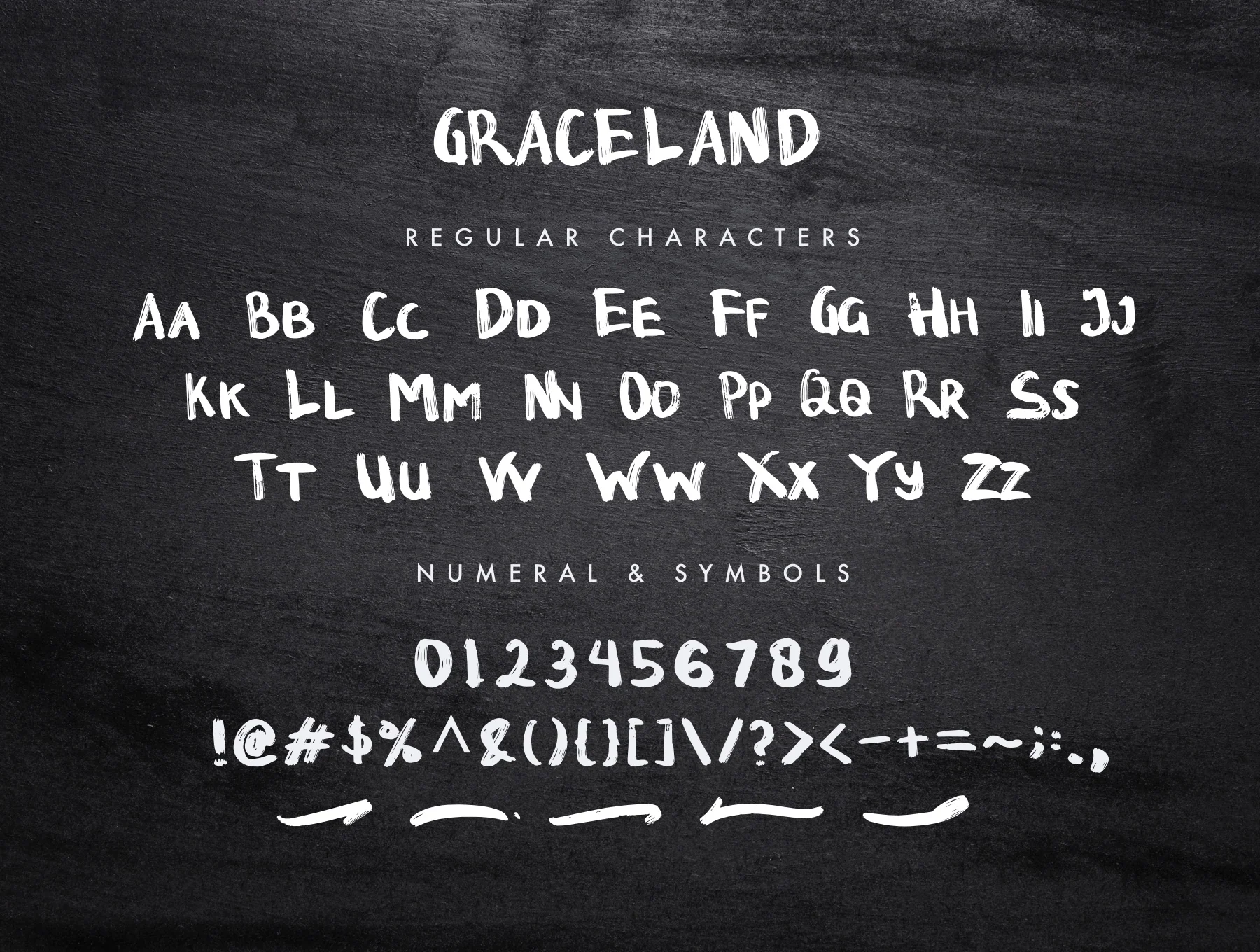 GRACELAND - Outdoor Brush Font 6