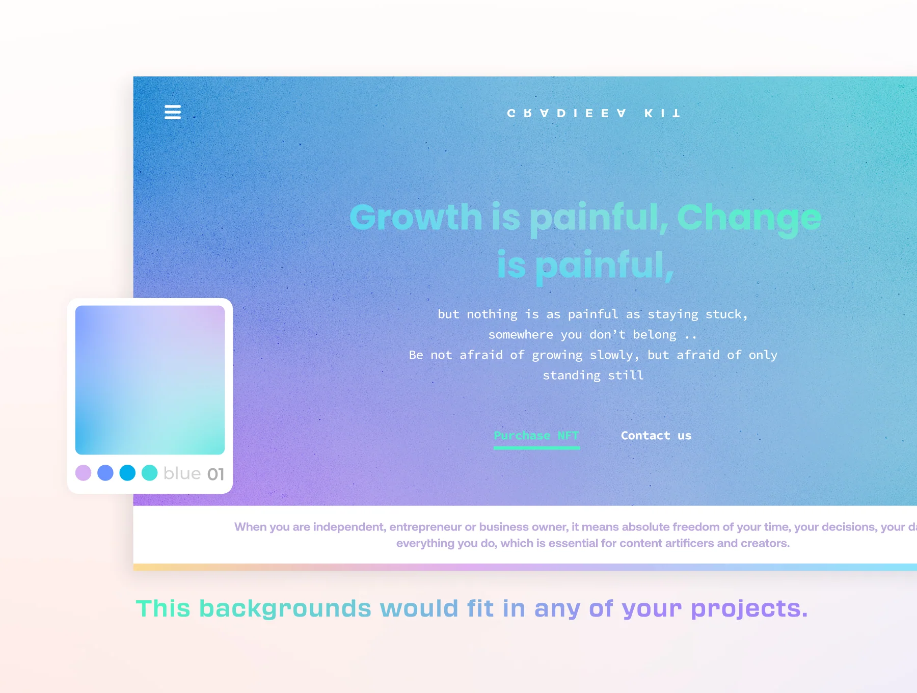 Gradiea Kit - Web3 Gradient Backgrounds 2