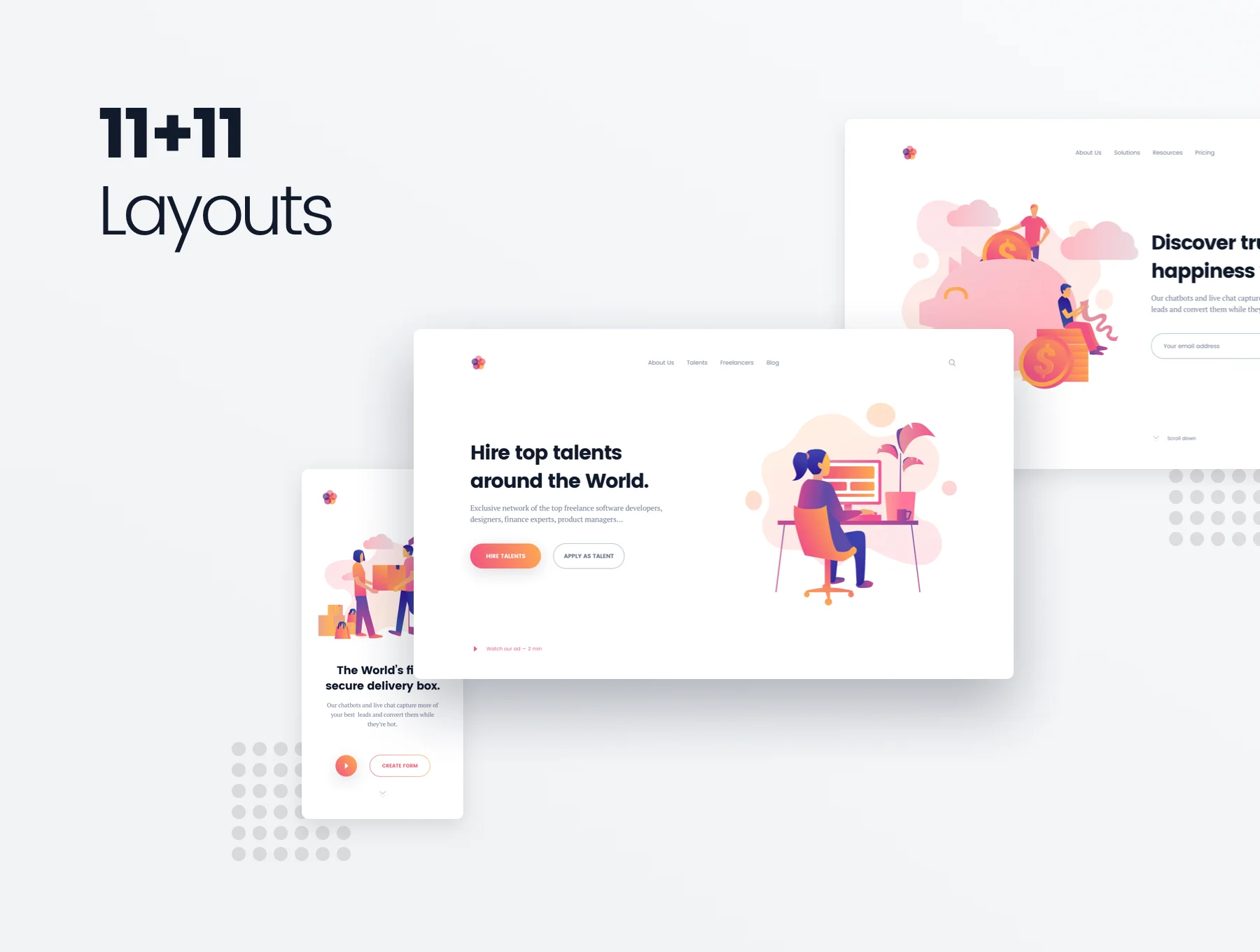 Gradient Illustration Scene Generator 5