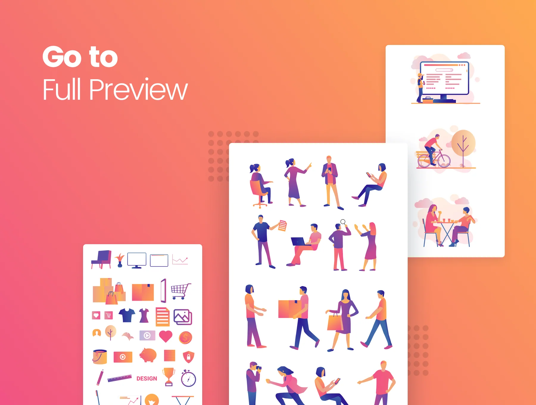 Gradient Illustration Scene Generator 6