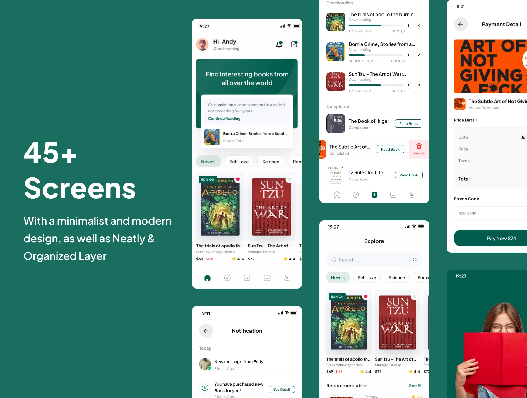 Grambook - Book Store Apps UI Kits 2