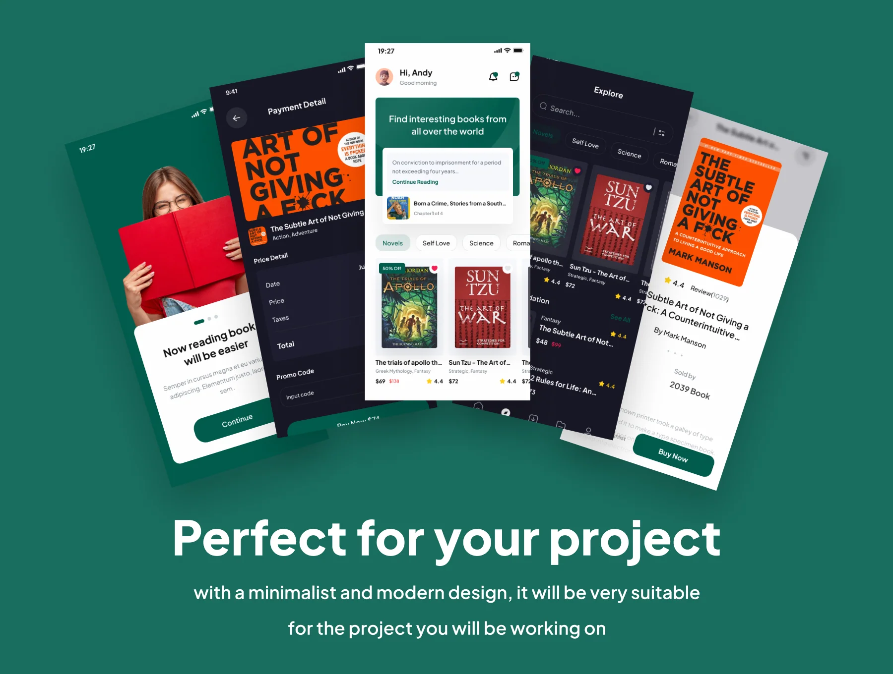 Grambook - Book Store Apps UI Kits 4