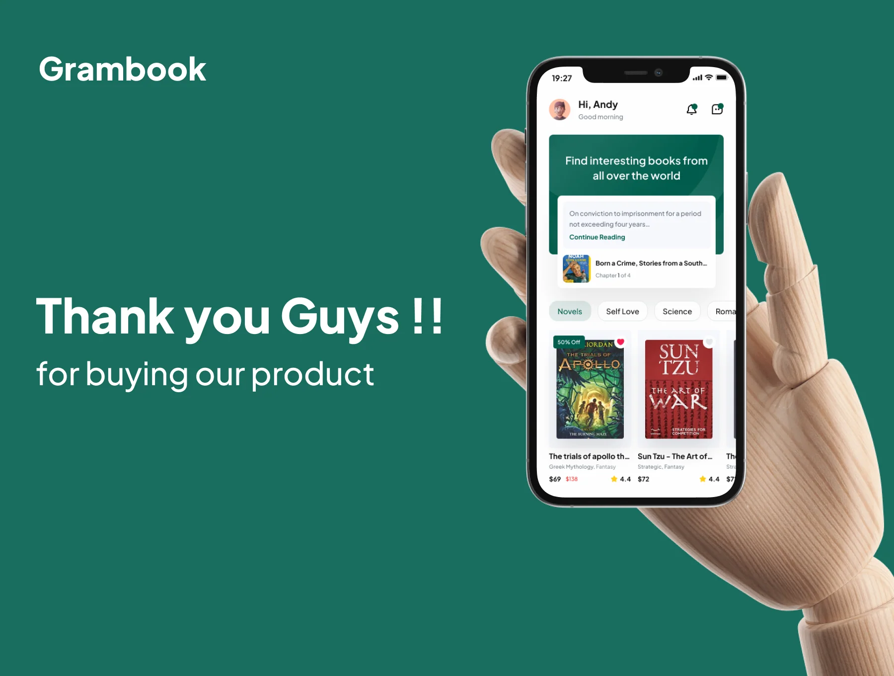 Grambook - Book Store Apps UI Kits 6